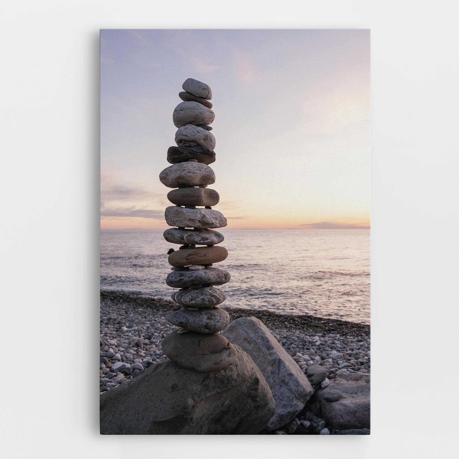 Leinwandbild Pebbles Seaside mockup 0
