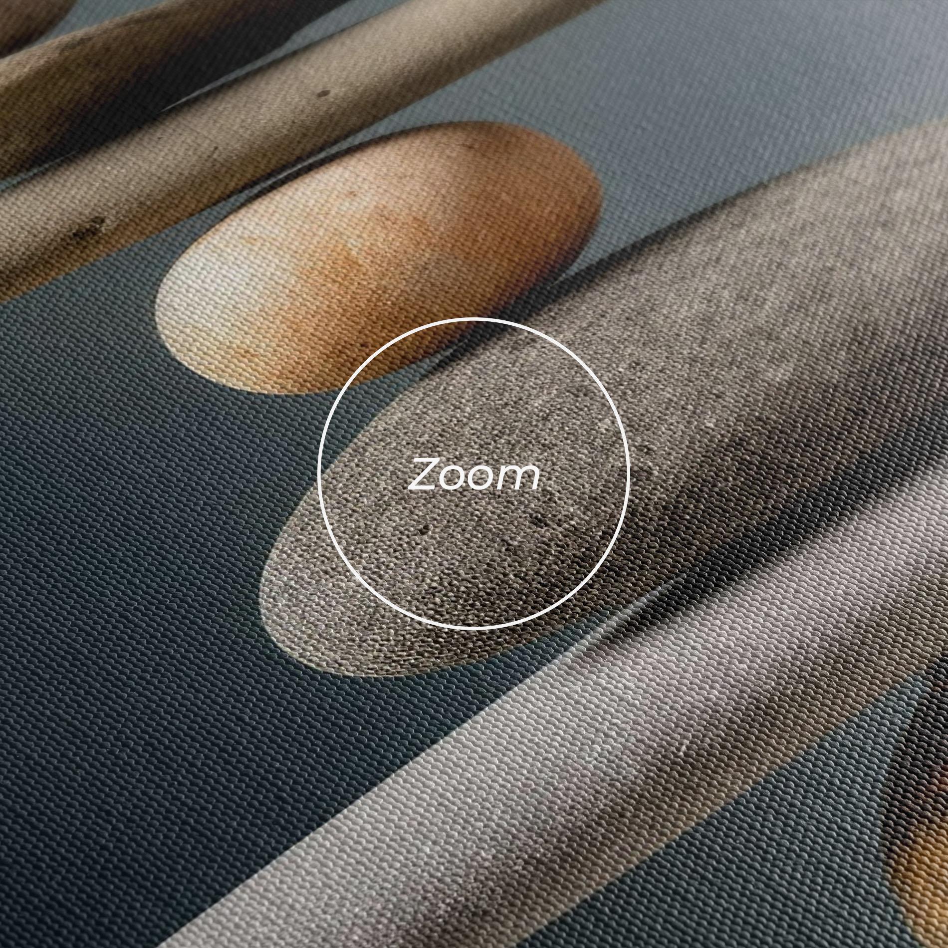 Leinwandbild Balance Pebbles Pyramid mockup 3