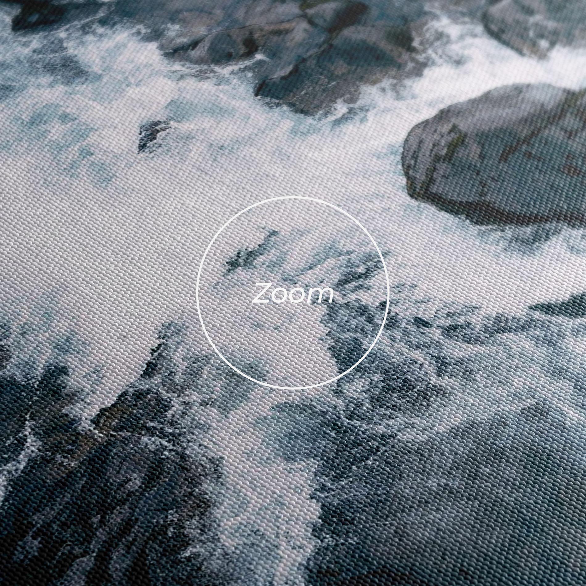 Leinwandbild Mountain River Rock mockup 3