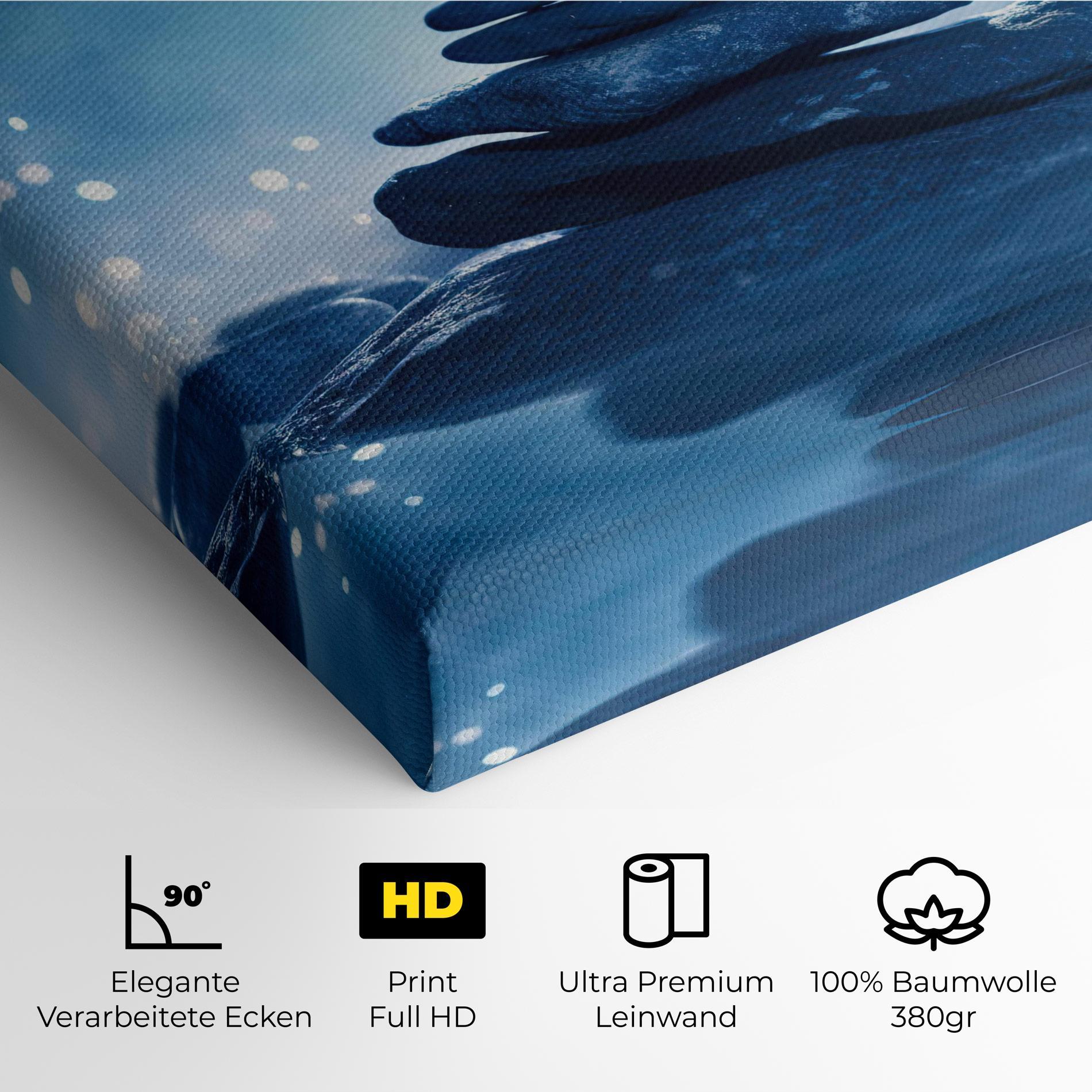 Leinwandbild Blue Light Stone mockup 4