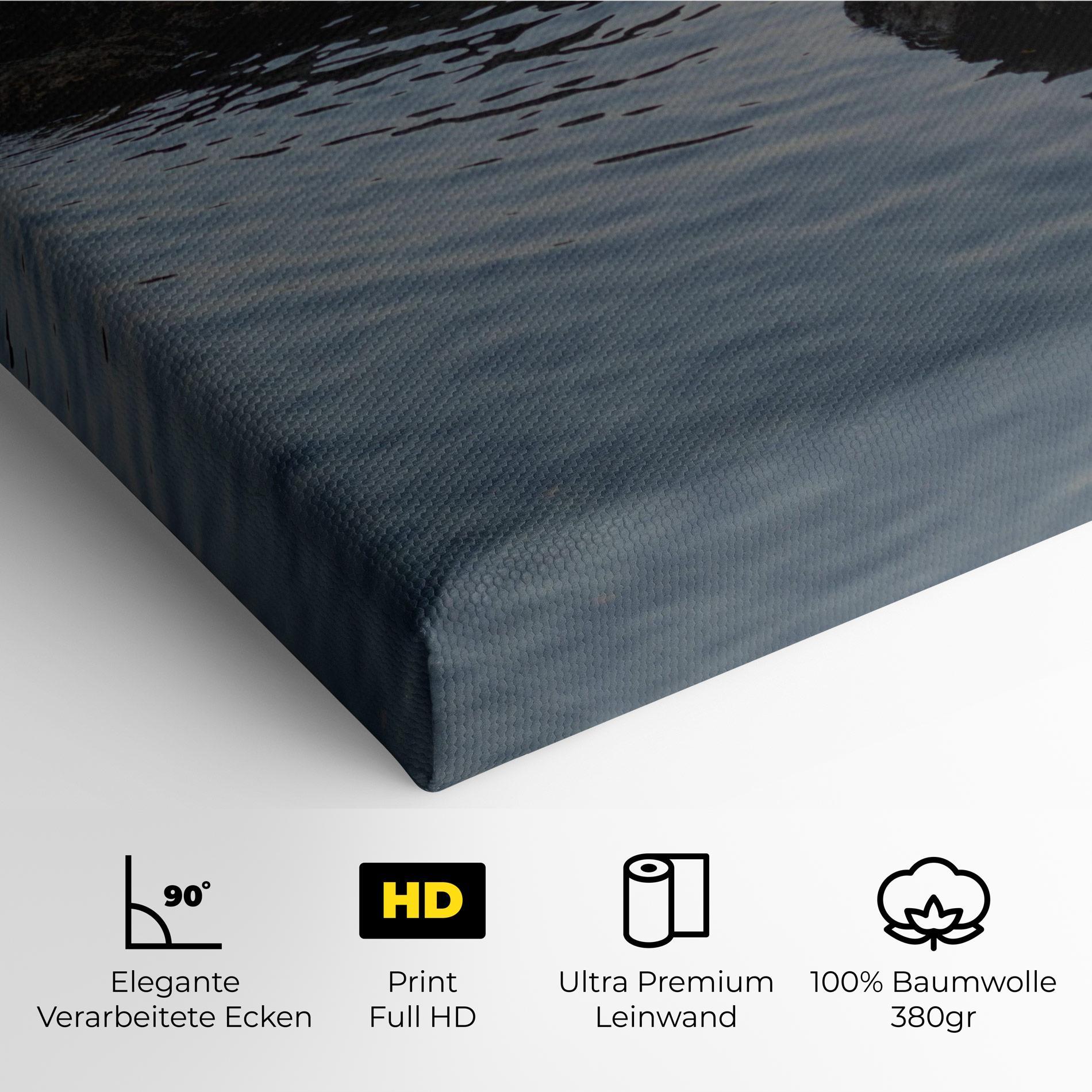 Leinwandbild Calm Water Stones mockup 4