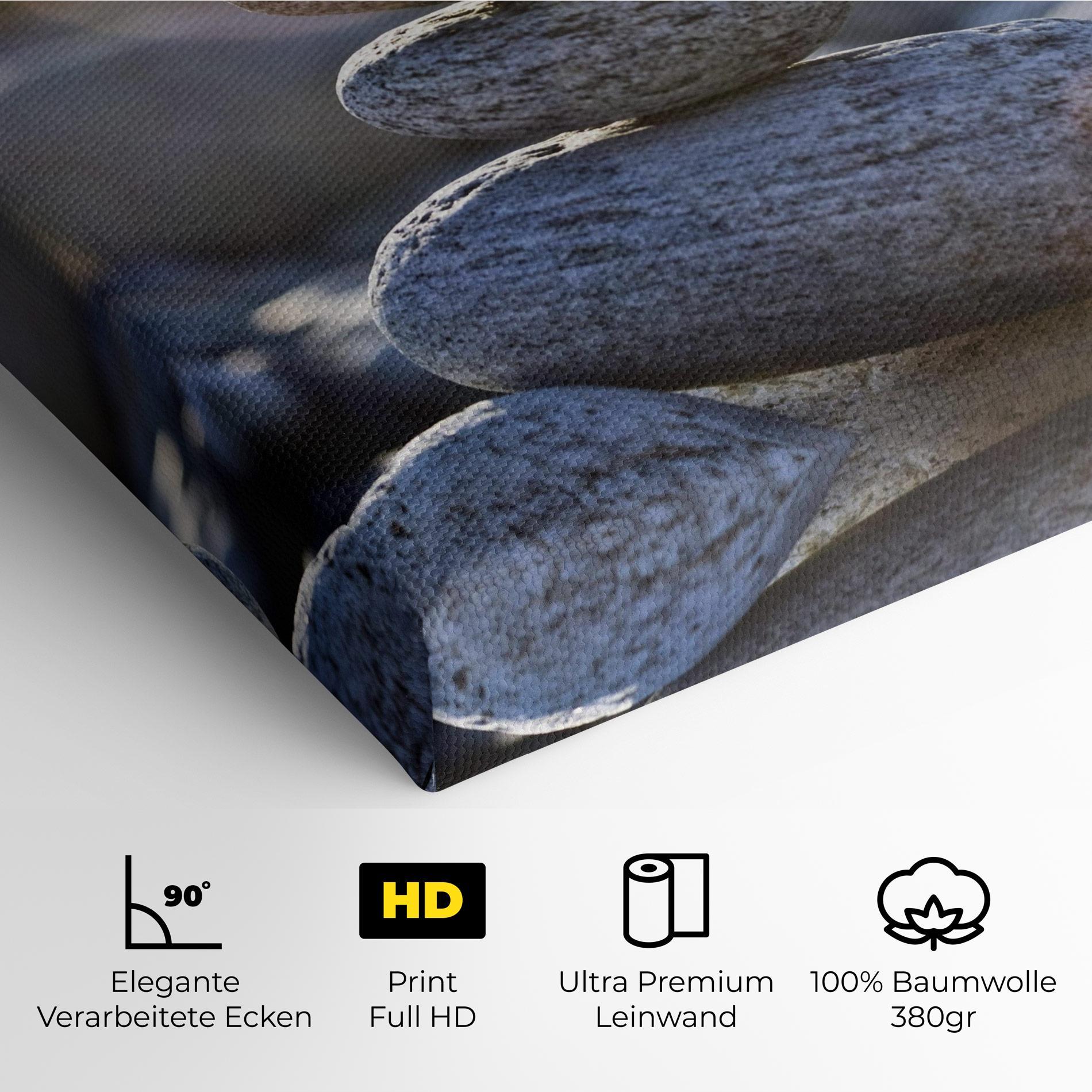 Leinwandbild Closeup Shot Rocks mockup 4