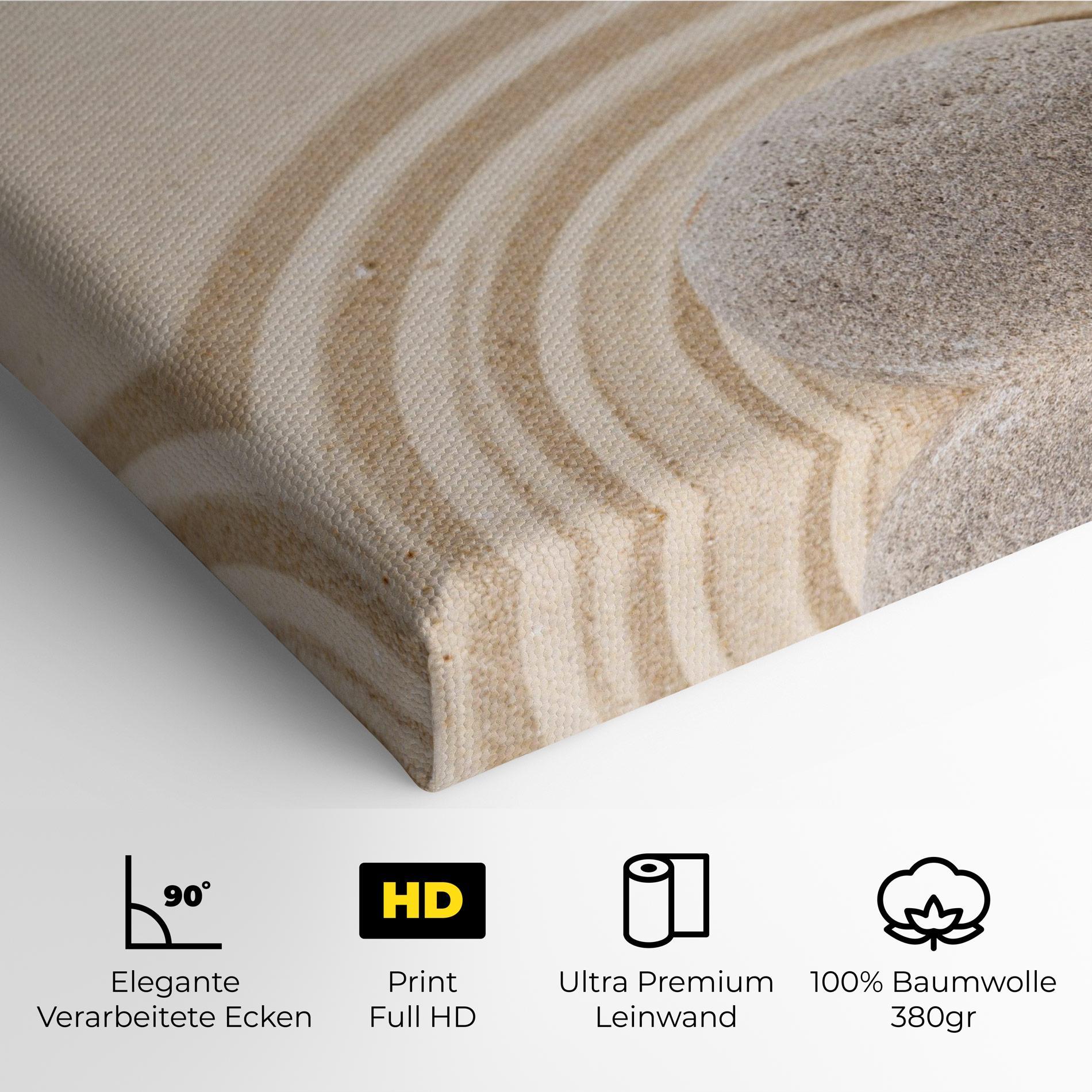 Leinwandbild Meditation Cream Stone mockup 4