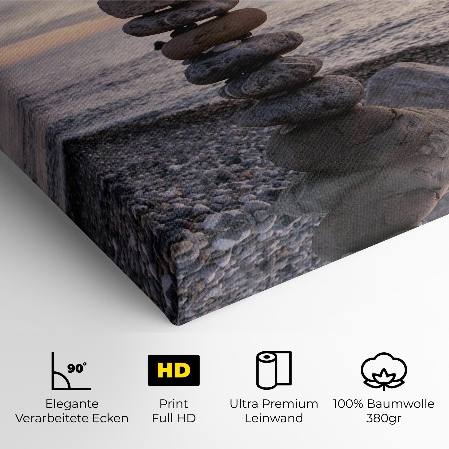 Leinwandbild Pebbles Seaside mockup 4