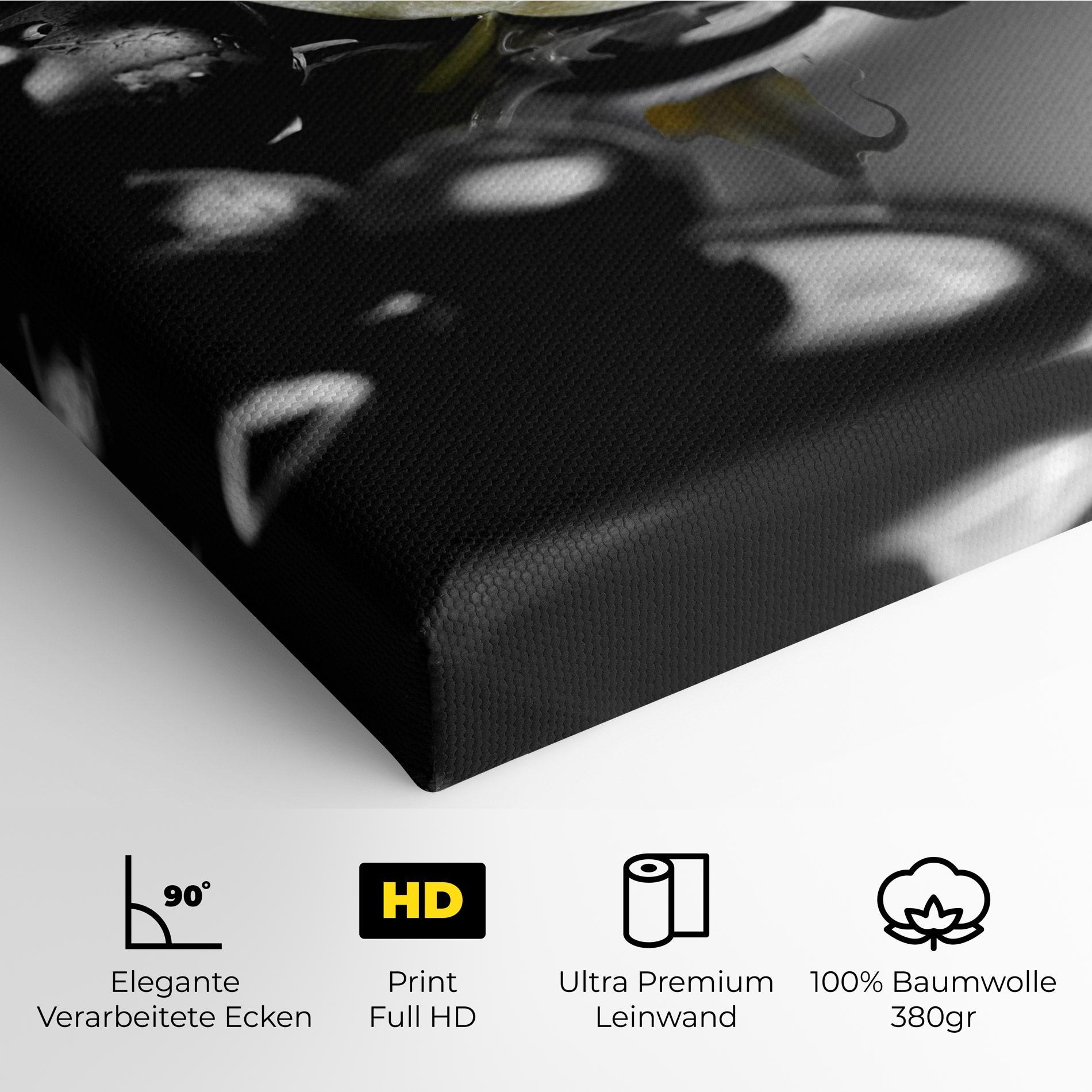 Leinwandbild Pebbles Yellow Flower mockup 4