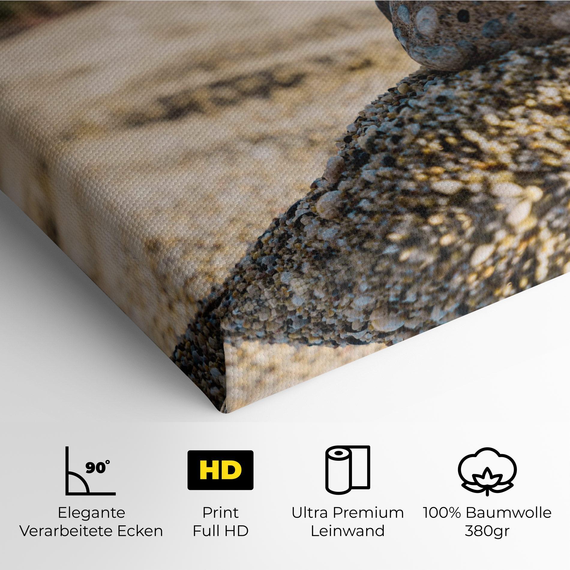 Leinwandbild Pyramid Stones Beach mockup 4