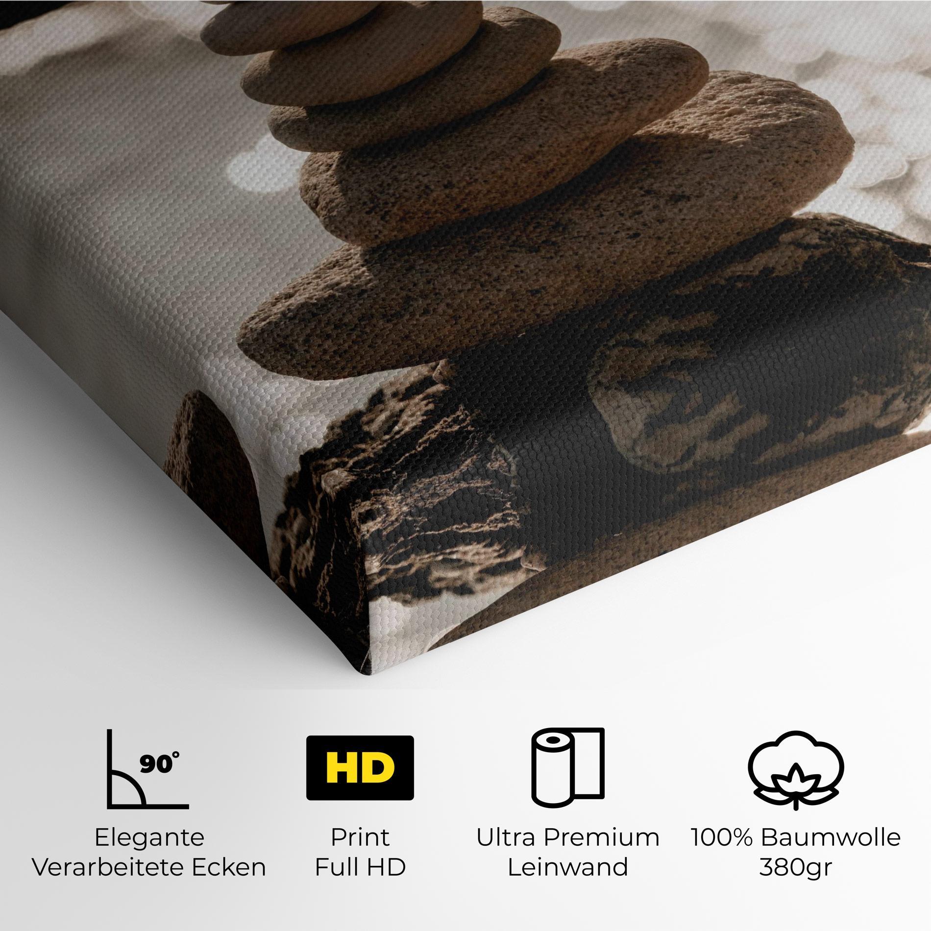 Leinwandbild Pyramid Stones mockup 4