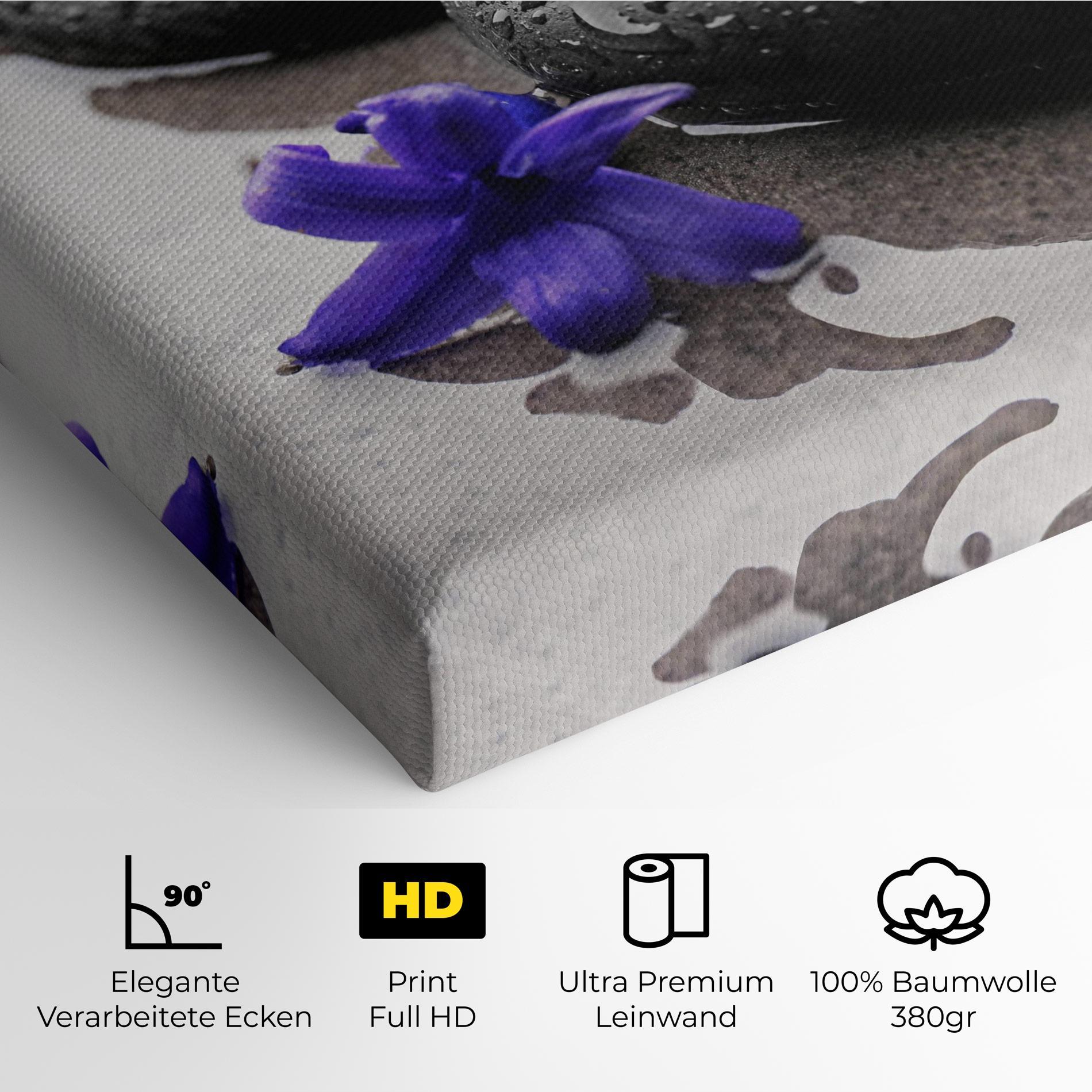 Leinwandbild Spa Purple Rock mockup 4