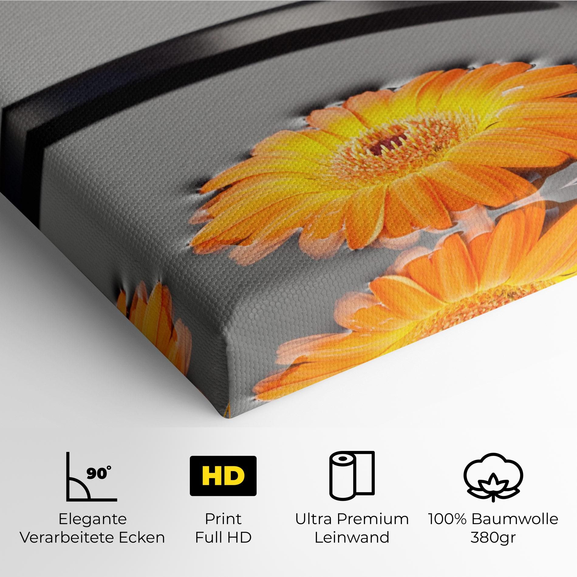 Stone Orange Flower mockup 4