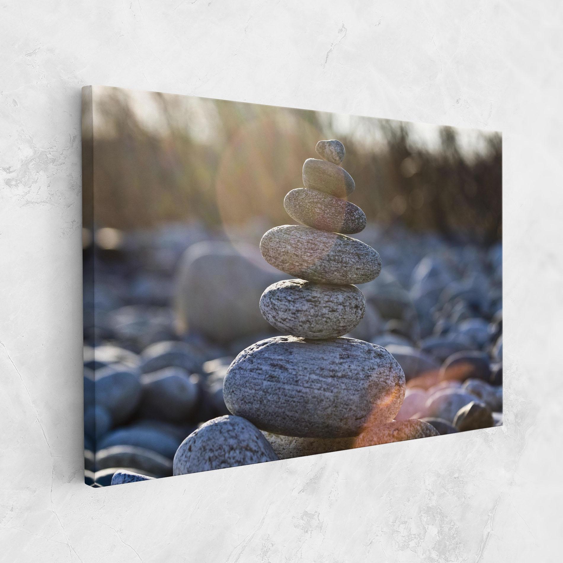 Leinwandbild Closeup Shot Rocks mockup 1