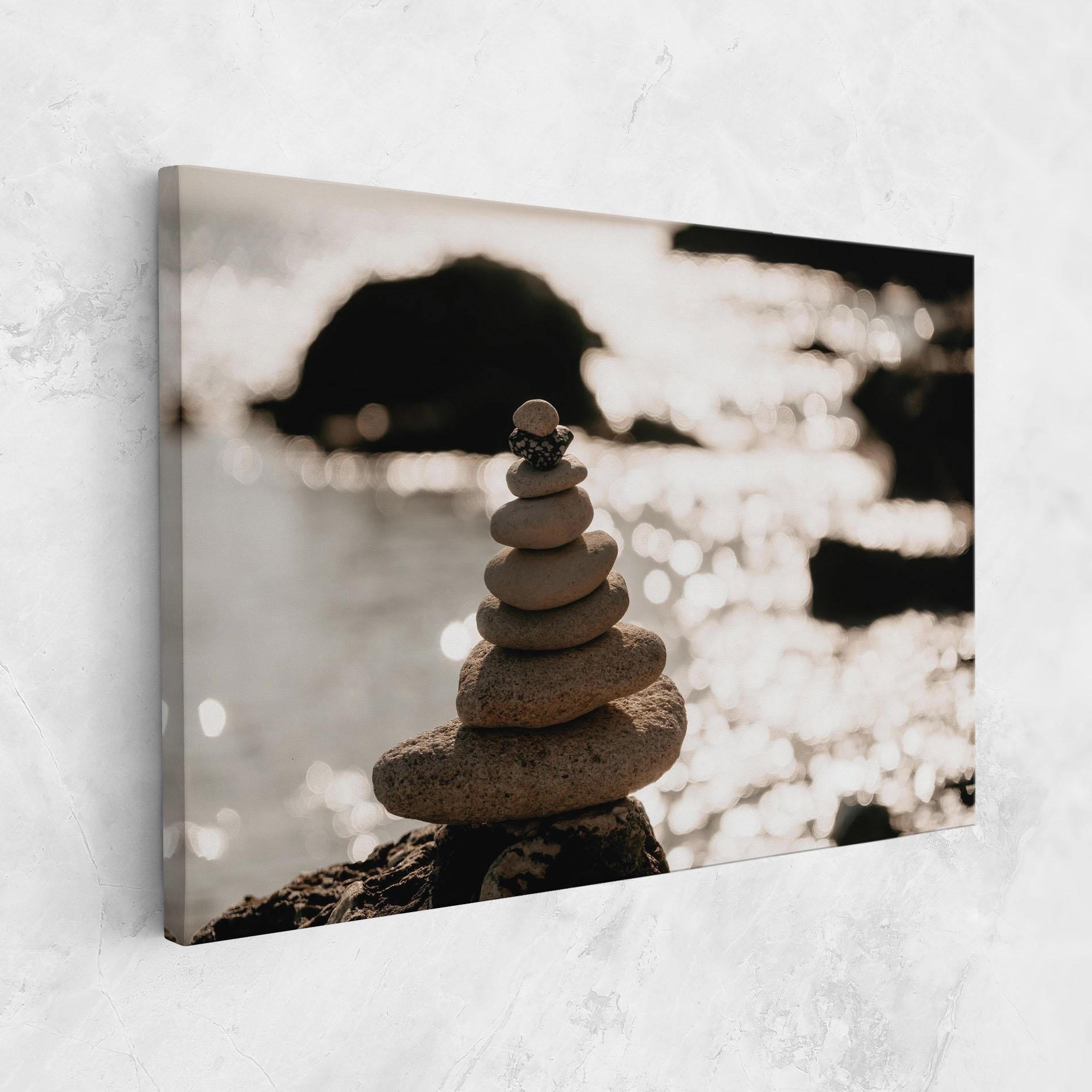 Leinwandbild Pyramid Stones mockup 1
