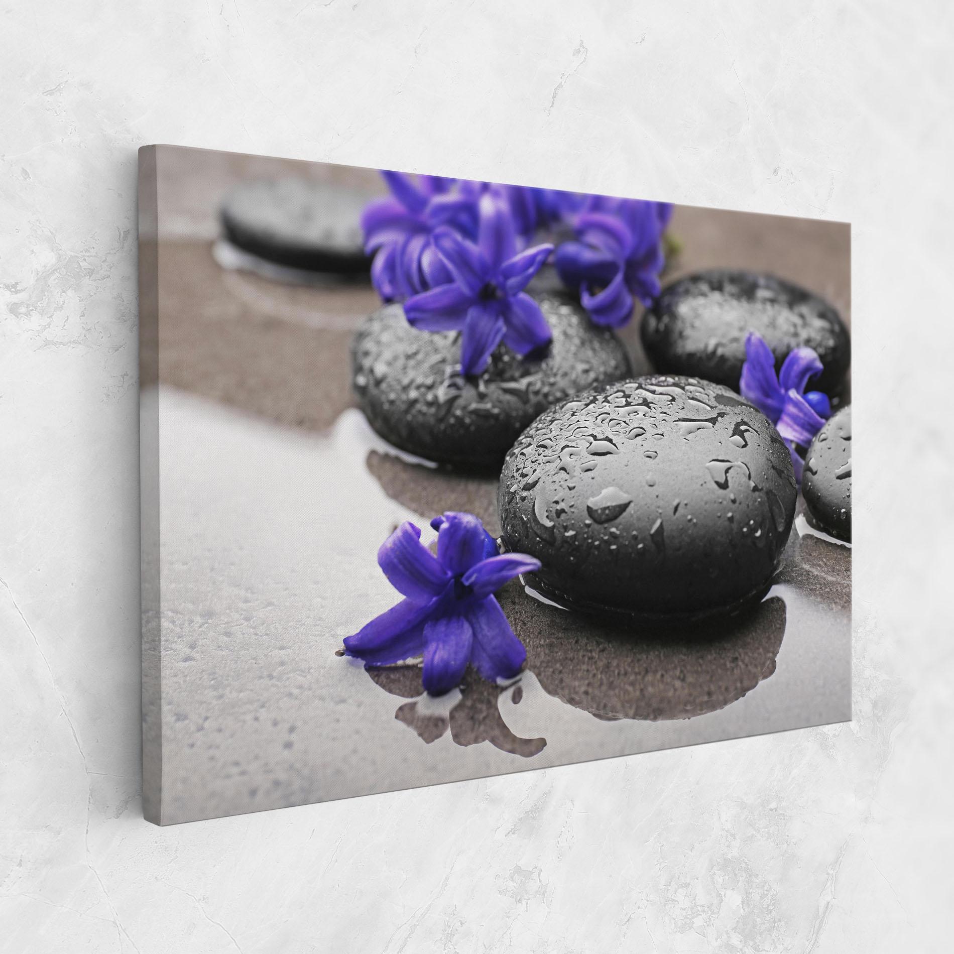 Leinwandbild Spa Purple Rock mockup 1