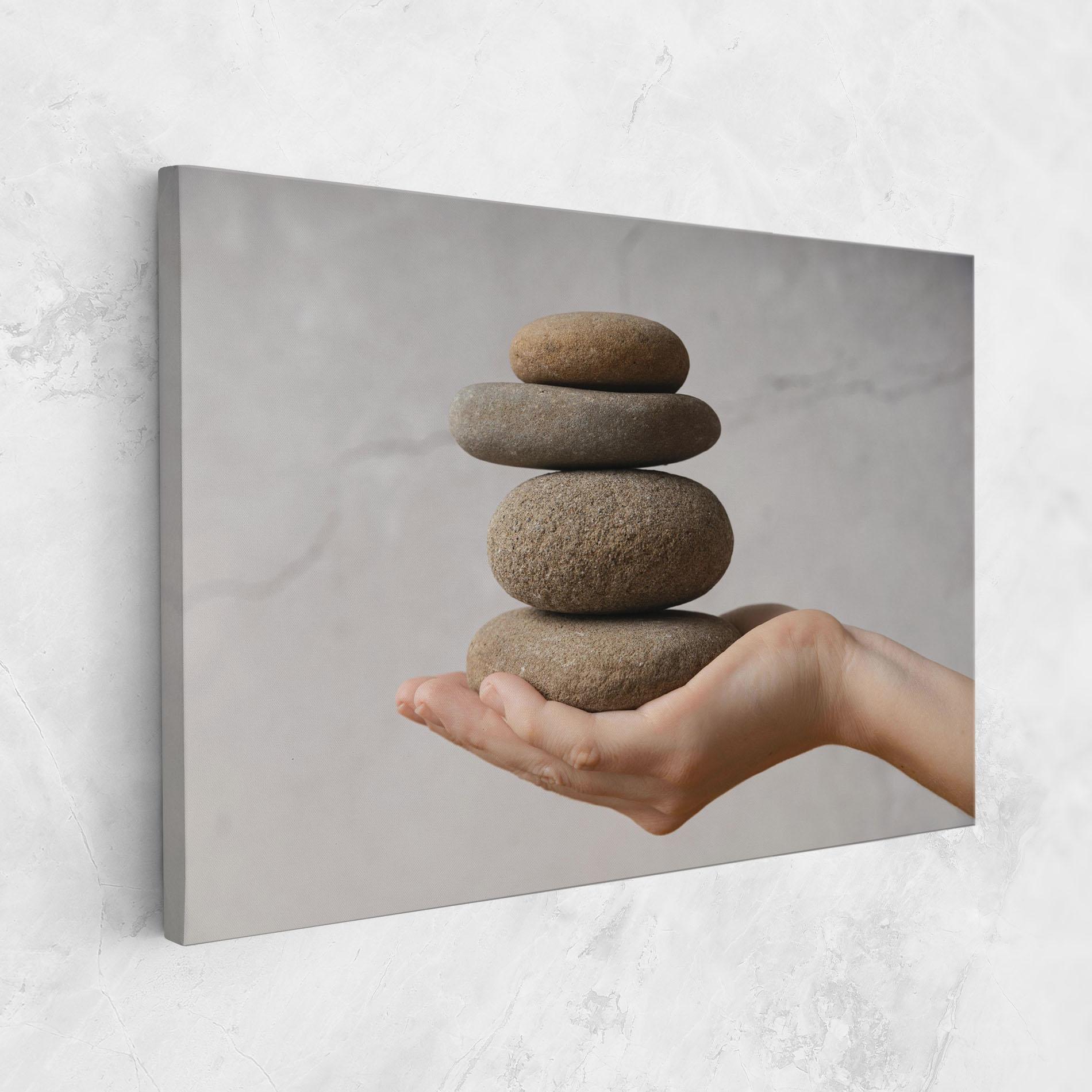 Leinwandbild Stones Meditation mockup 1