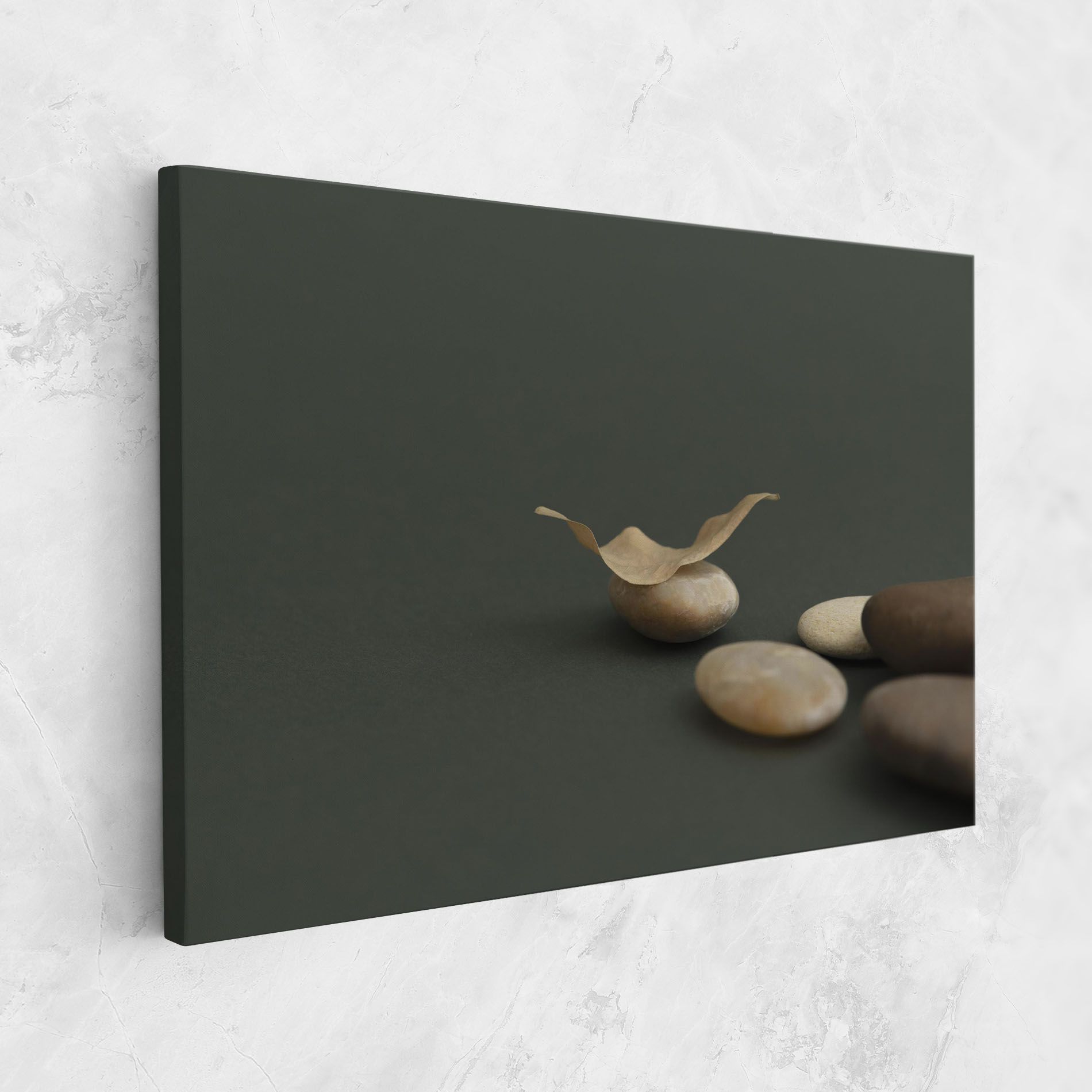 Zen Stones On Green mockup 1