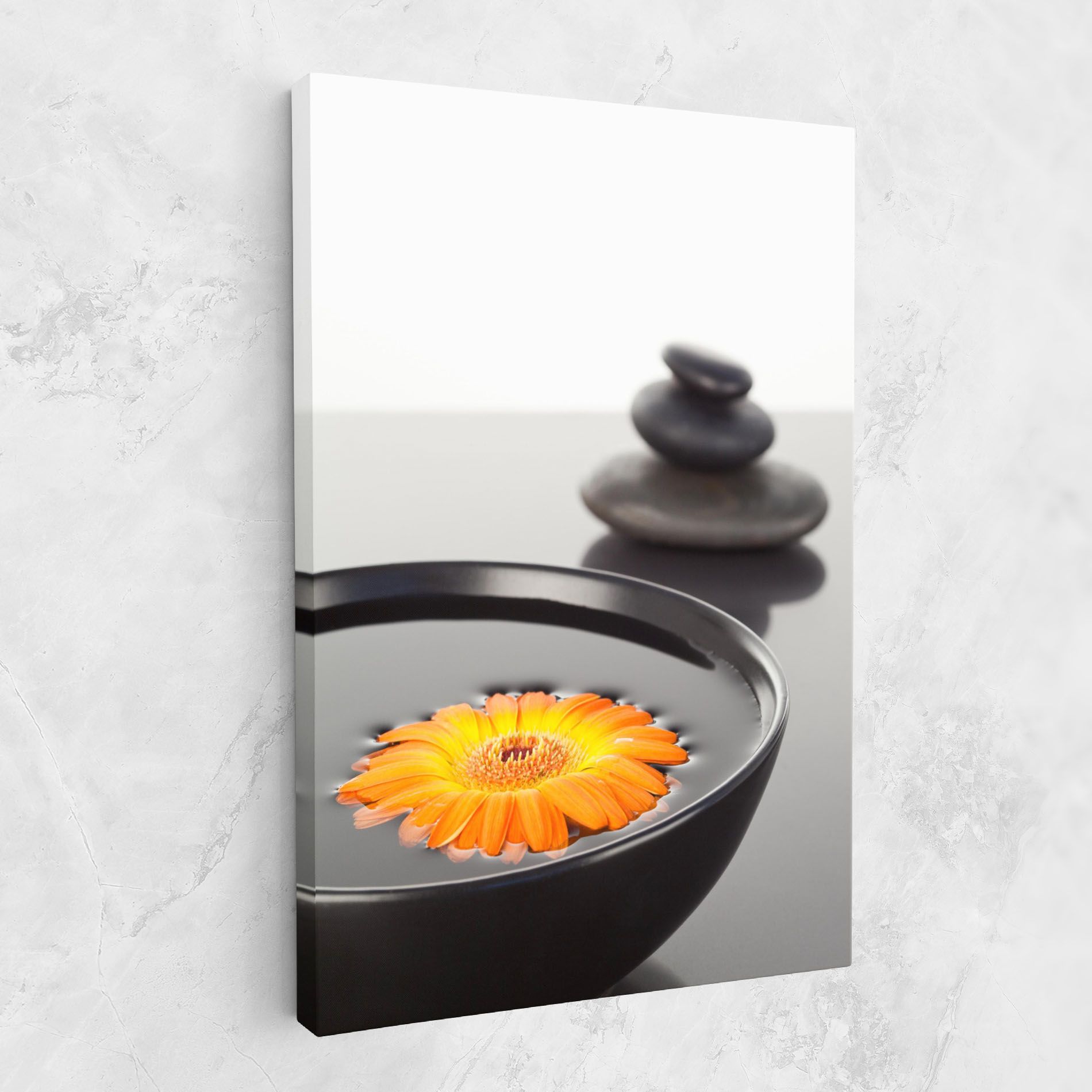 Stone Orange Flower mockup 1