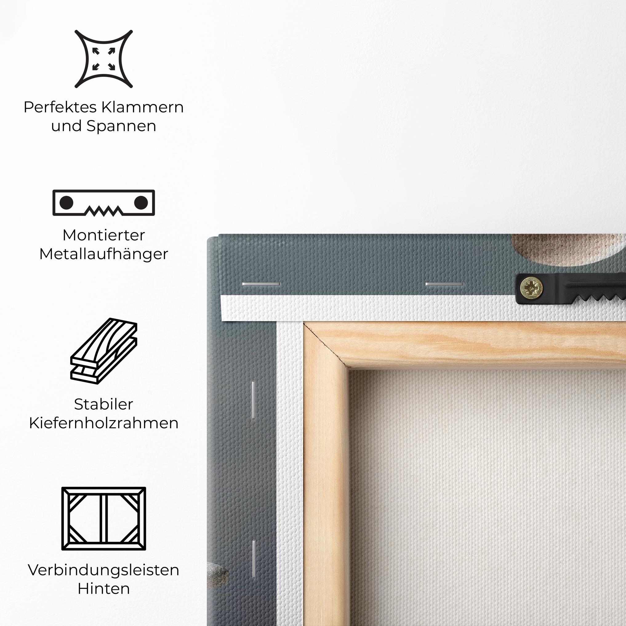 Leinwandbild Balance Pebbles Pyramid mockup 5