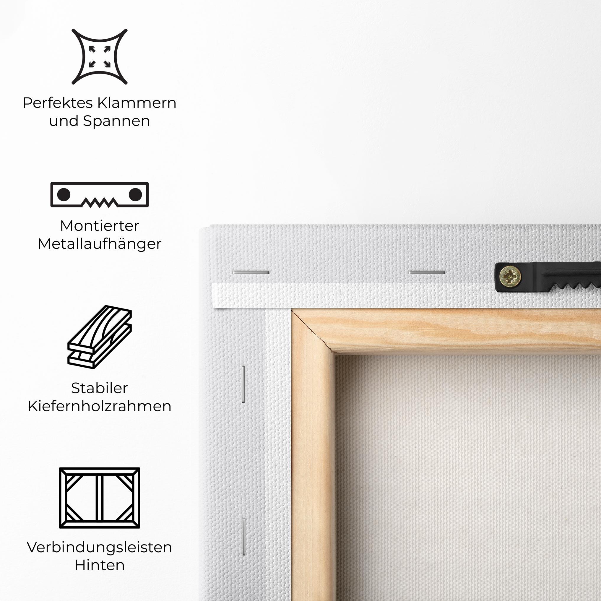 Leinwandbild Black Stones Sand mockup 5