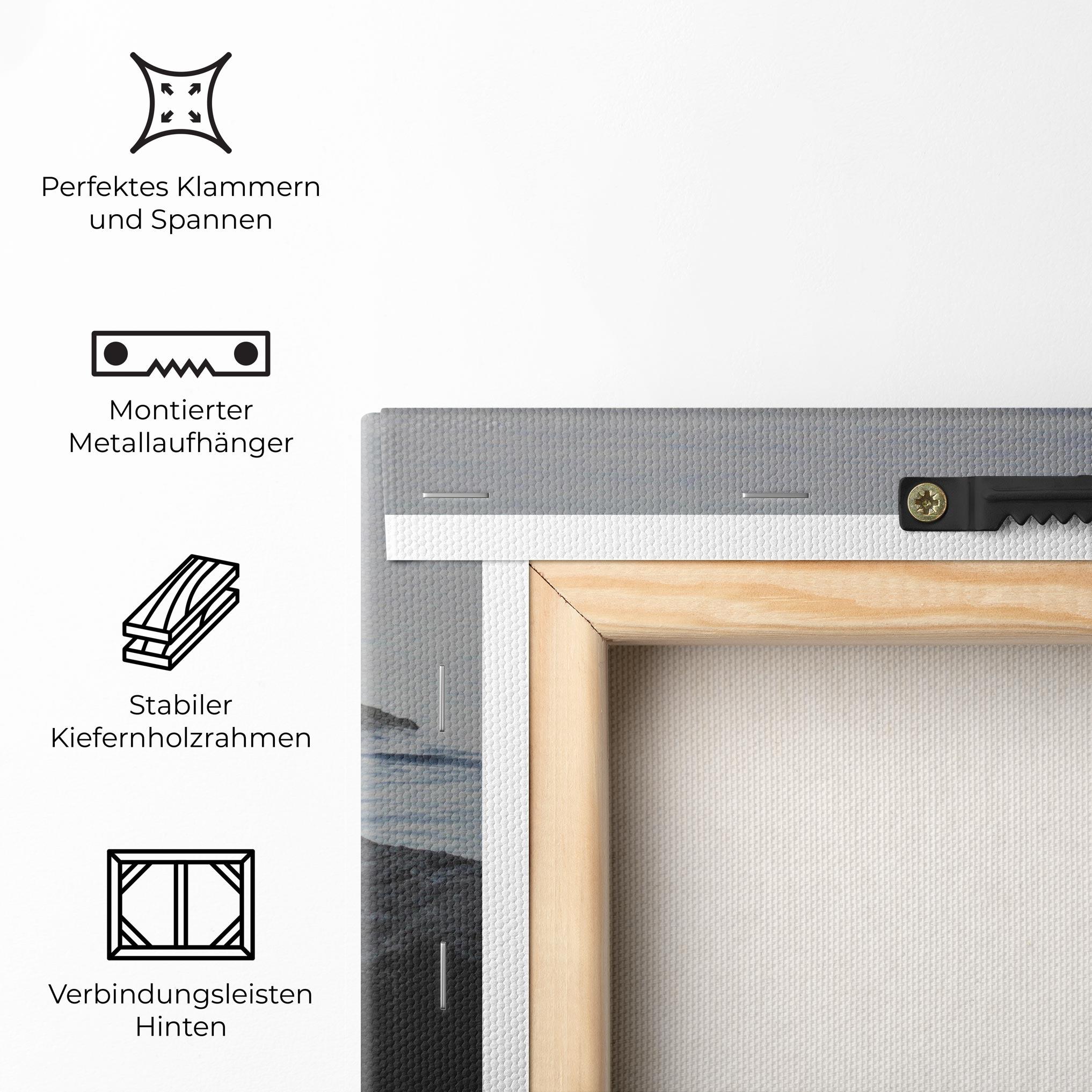 Leinwandbild Calm Water Stones mockup 5