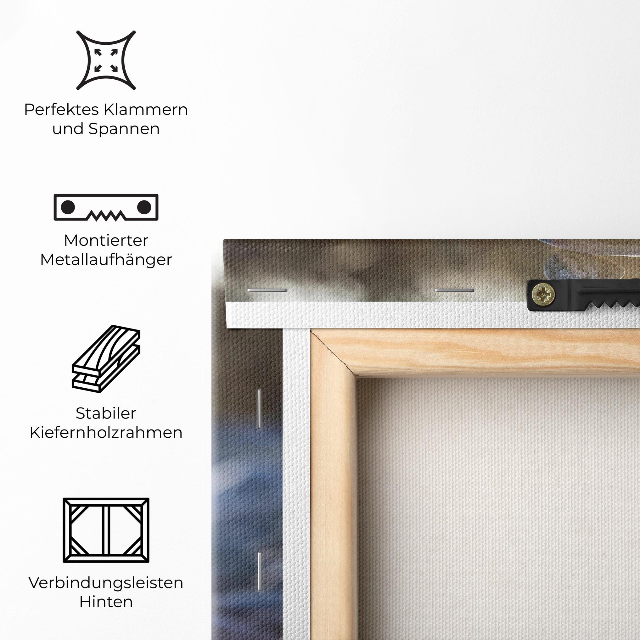 Leinwandbild Closeup Shot Rocks mockup 5