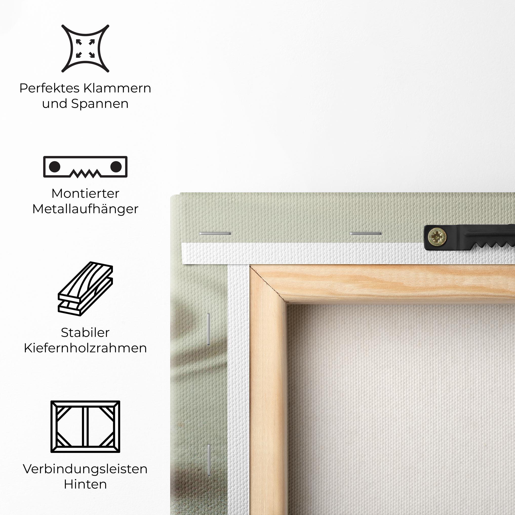 Leinwandbild Cream Sand Stones mockup 5