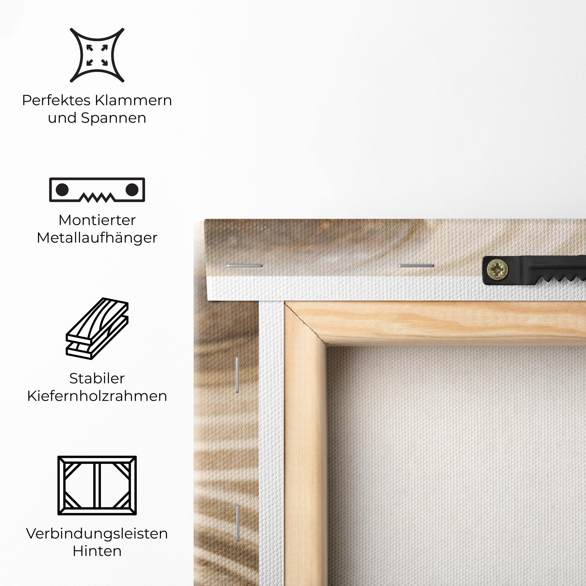 Leinwandbild Meditation Cream Stone mockup 5