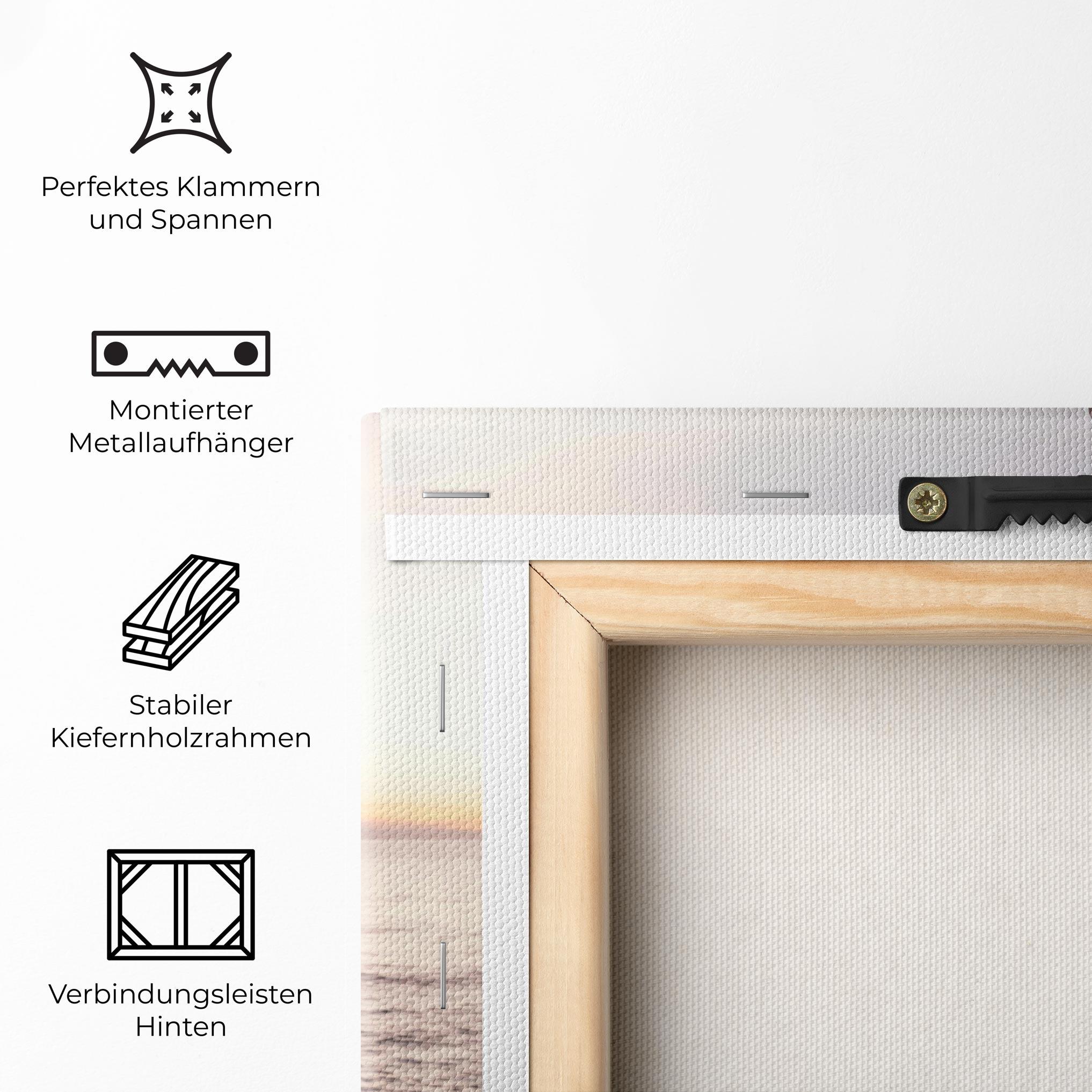 Leinwandbild Pebbles Seaside mockup 5