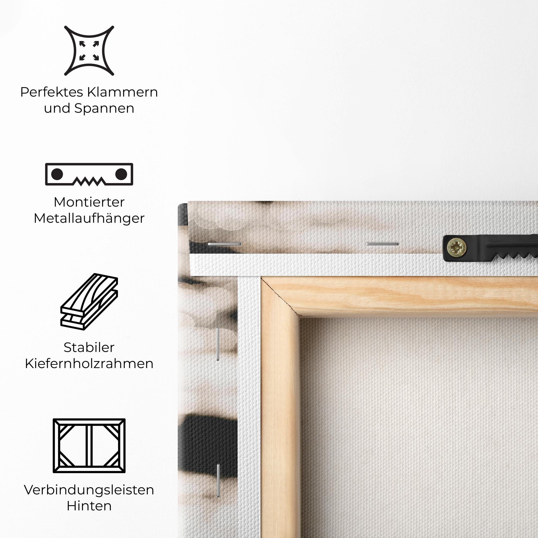 Leinwandbild Pyramid Stones mockup 5