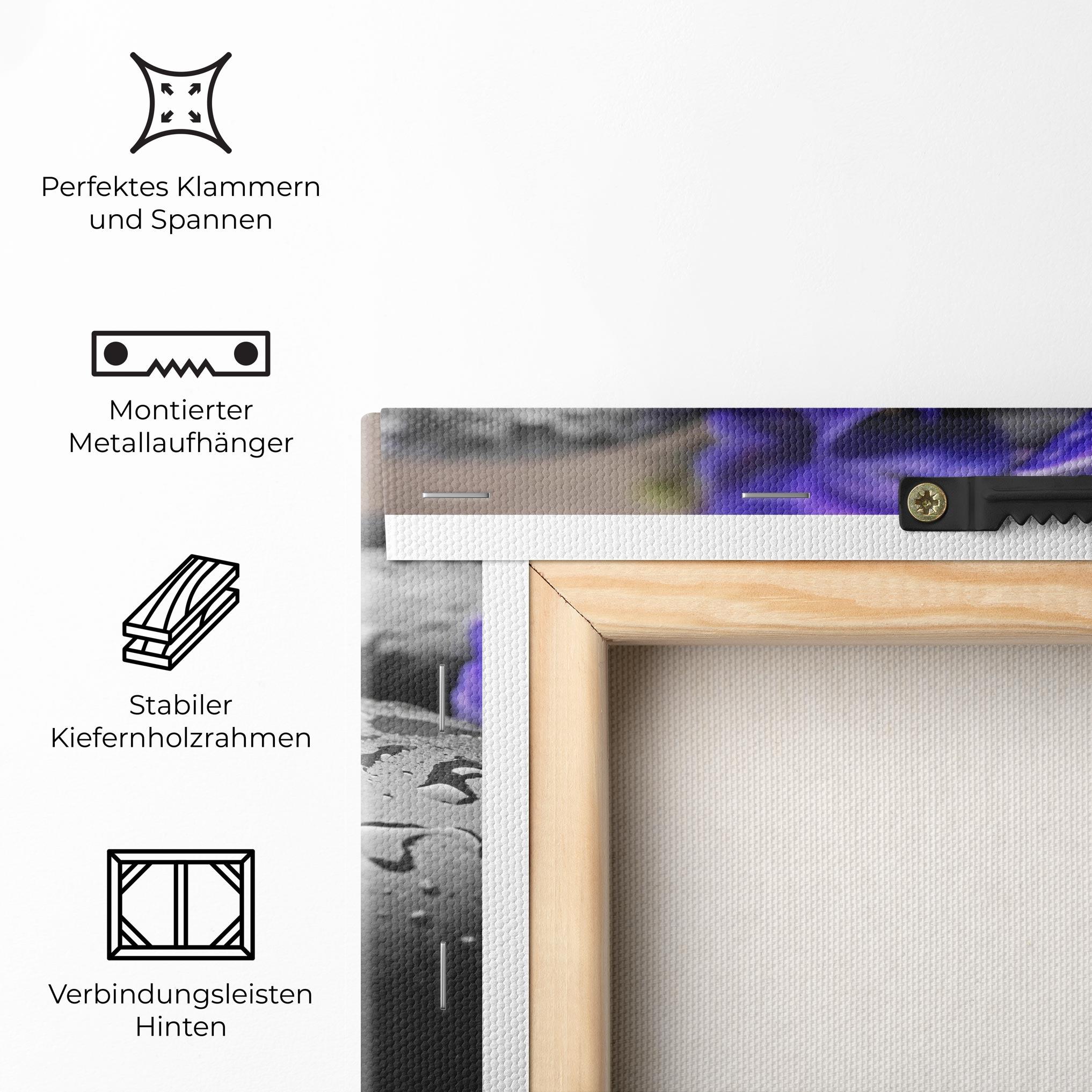 Leinwandbild Spa Purple Rock mockup 5