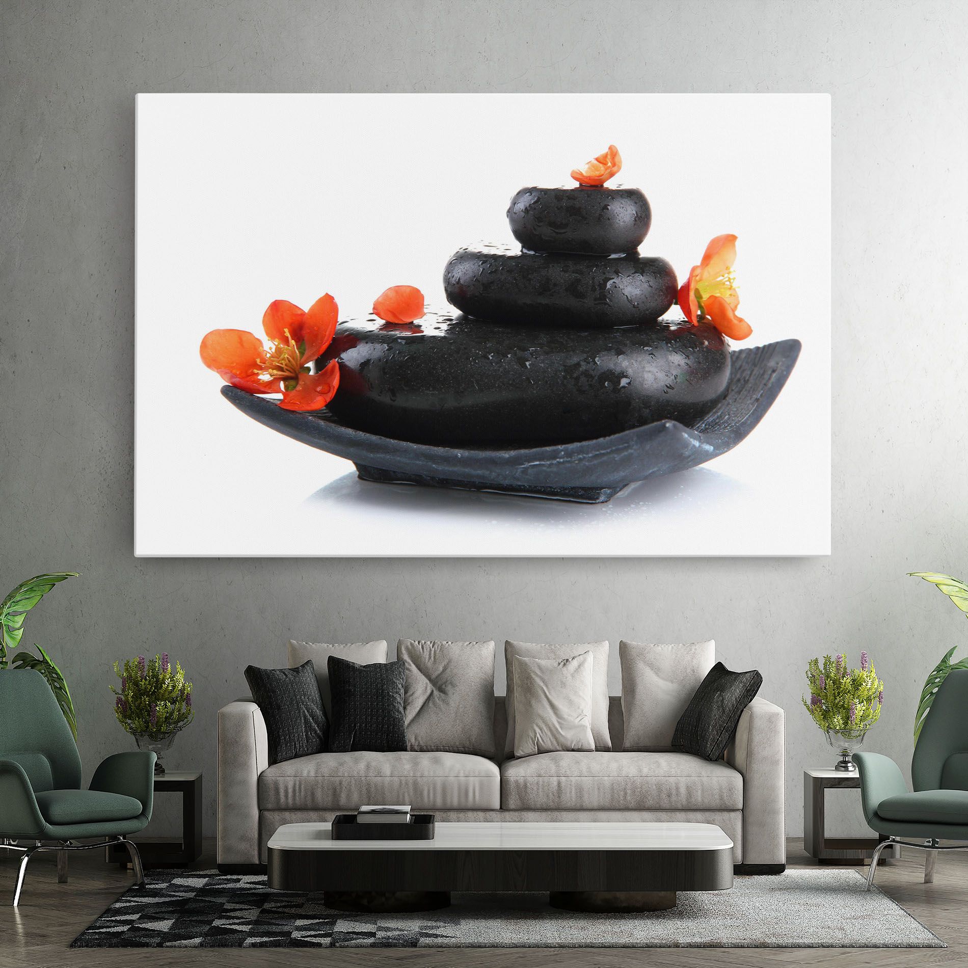 Spa Stones Flowers mockup 7