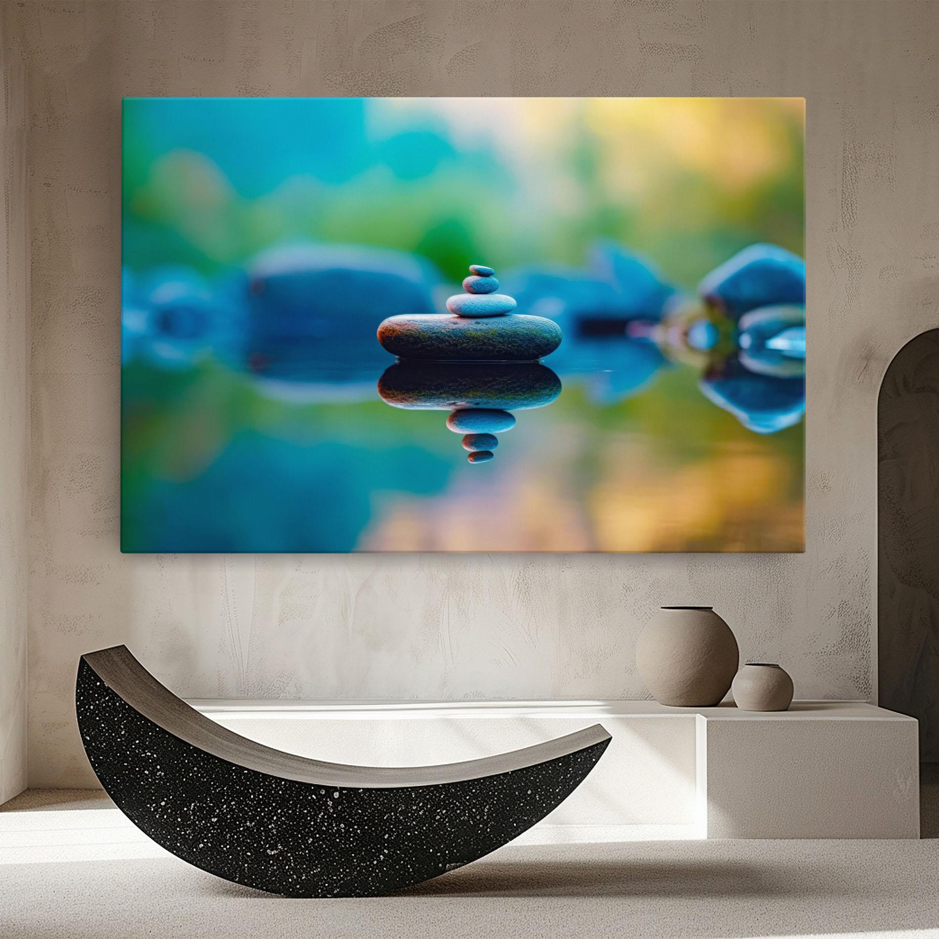 Leinwandbild Pile Rocks mockup 8