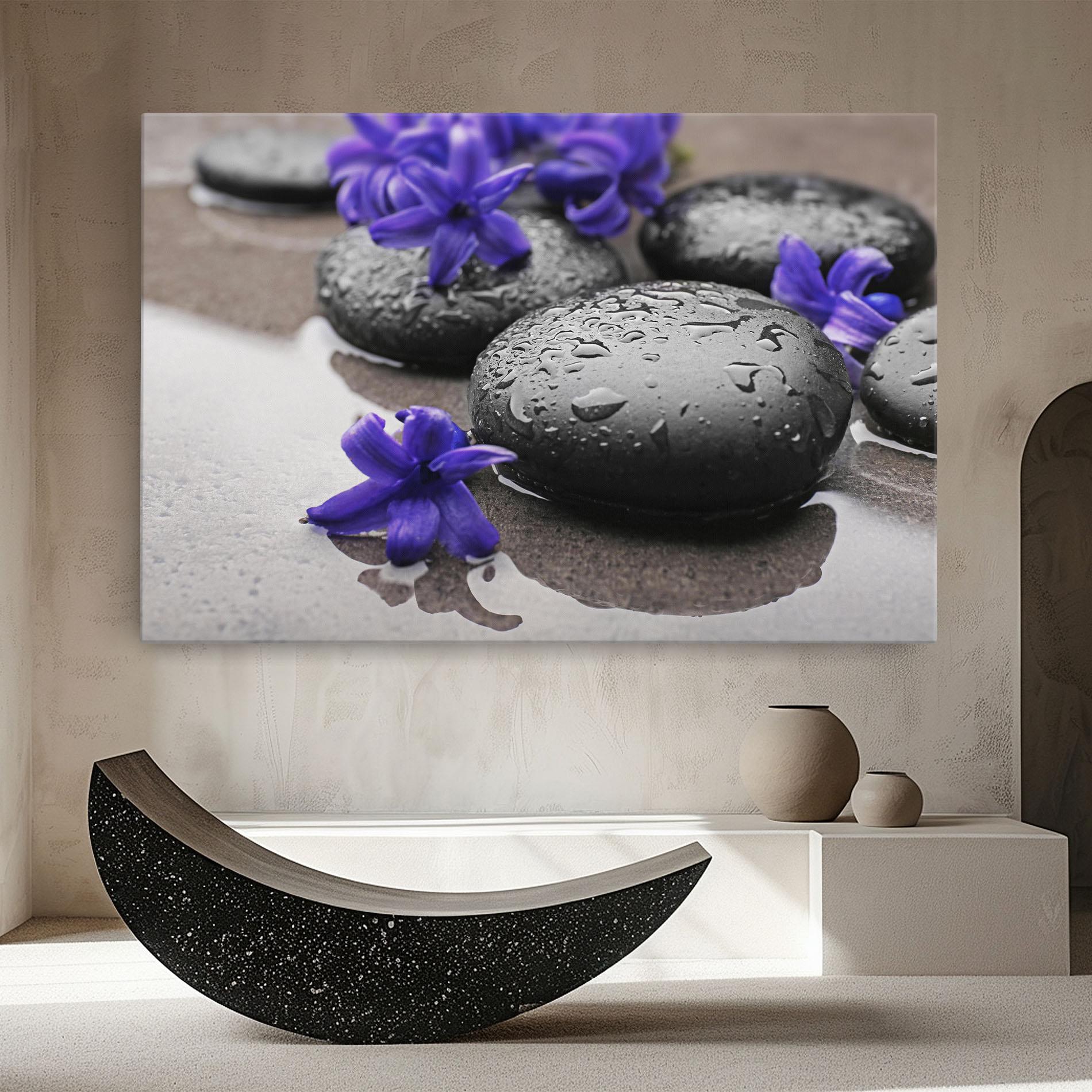 Leinwandbild Spa Purple Rock mockup 8