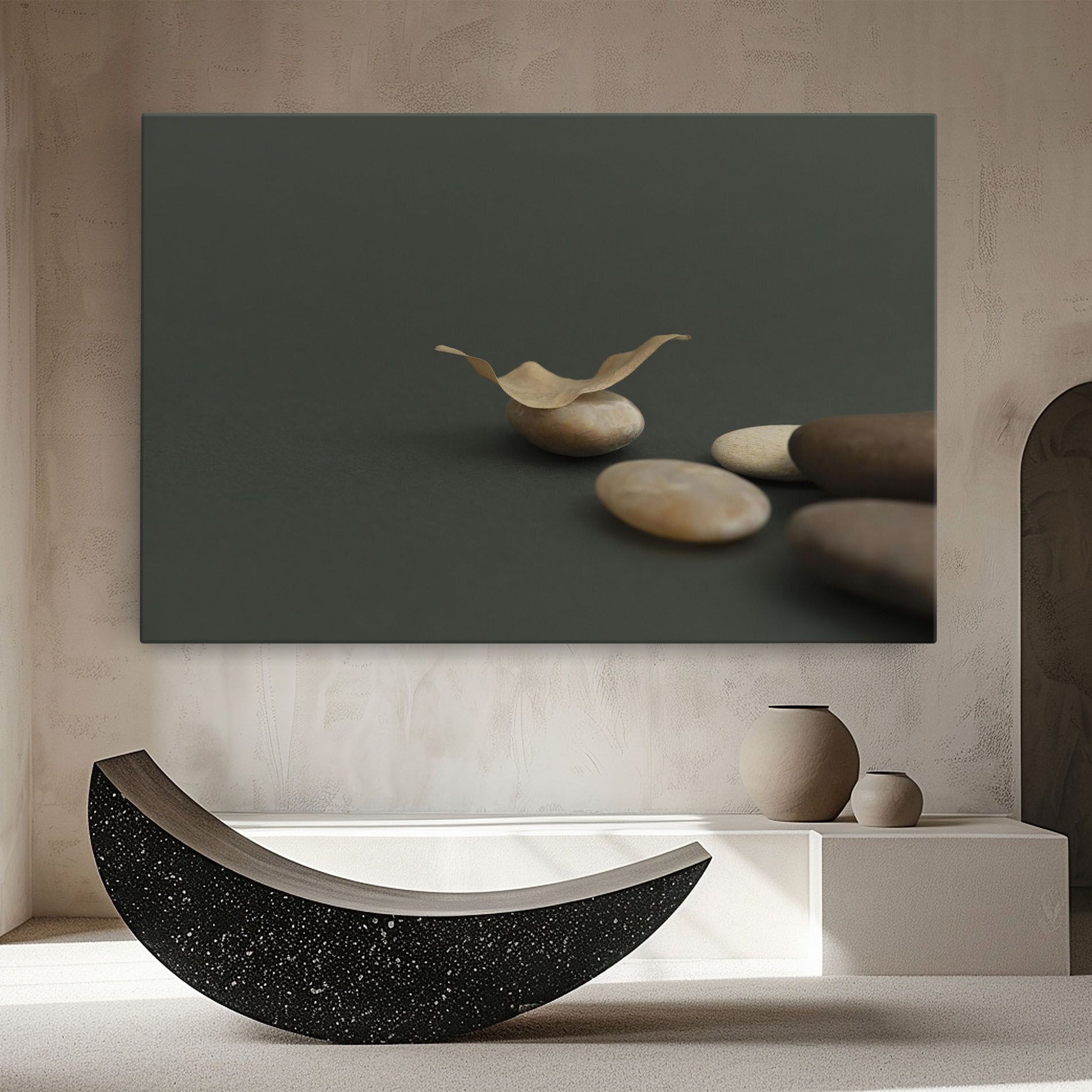 Zen Stones On Green mockup 8