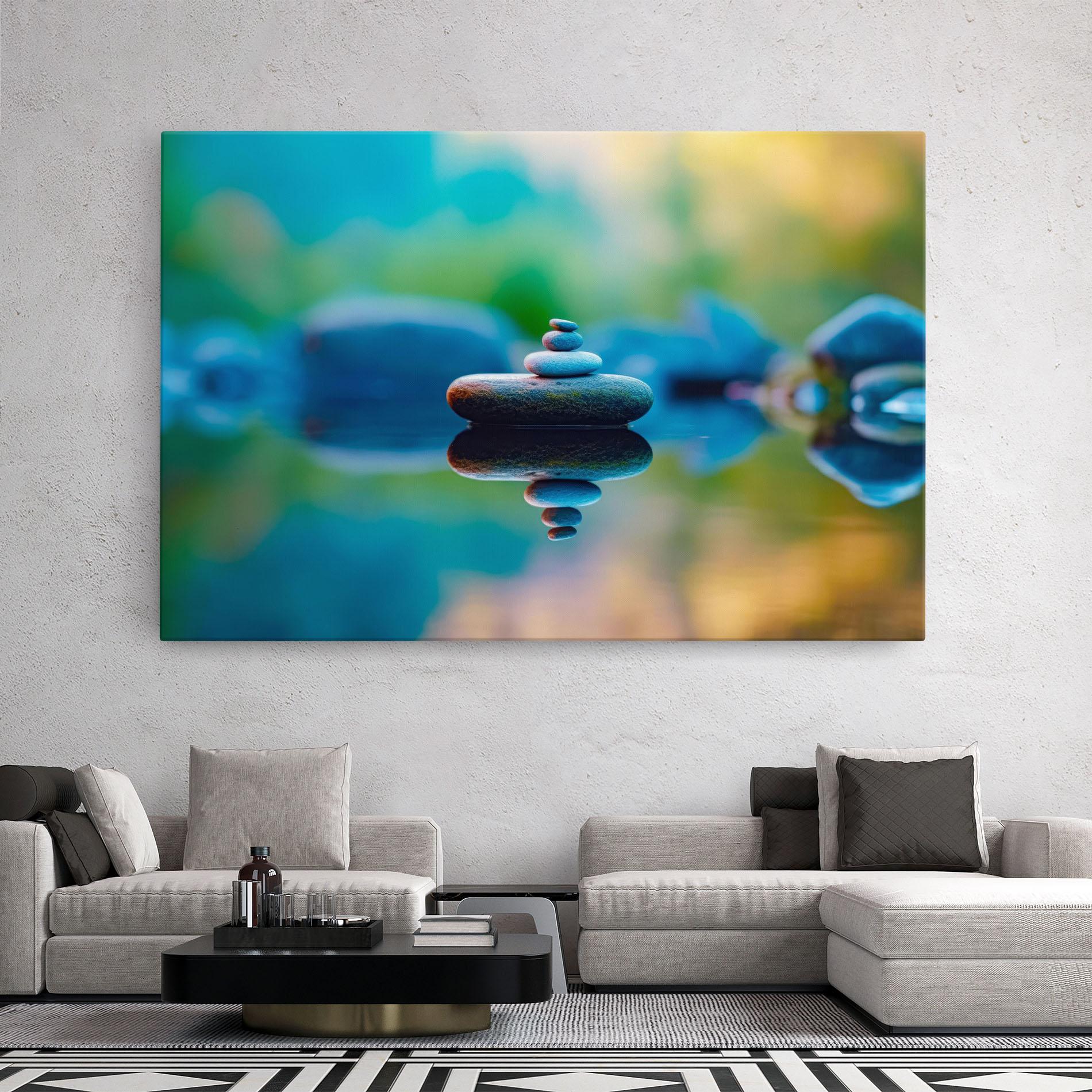 Leinwandbild Pile Rocks mockup 2