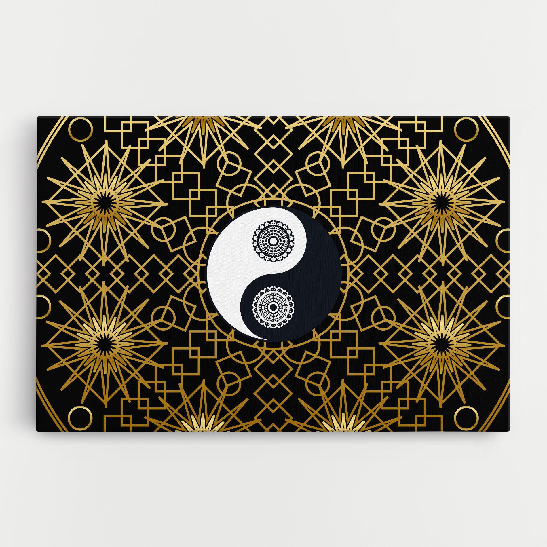 Leinwandbild Meditation Yin Yang mockup 0