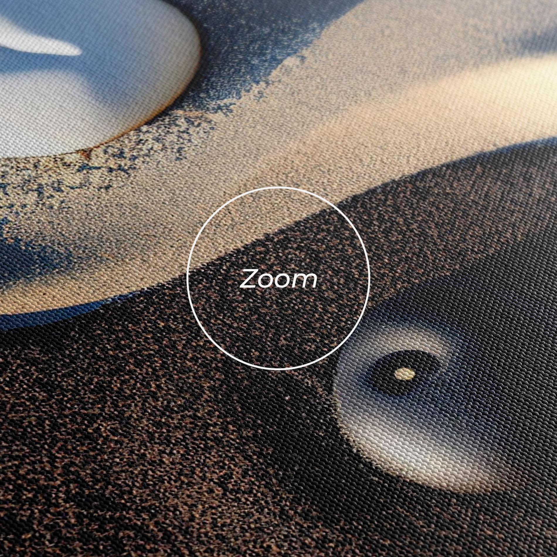 Leinwandbild Black Sand Yinyang mockup 3