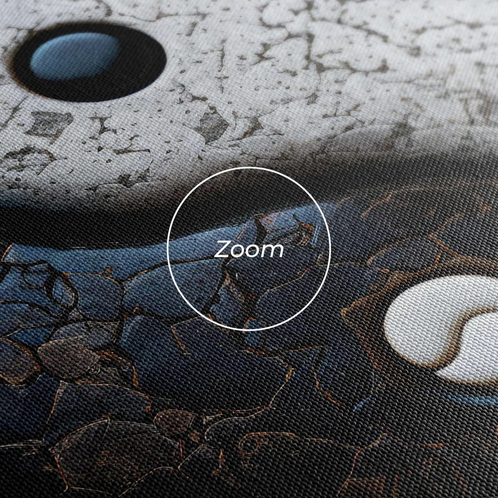 Leinwandbild Black Stone Yinyang mockup 3