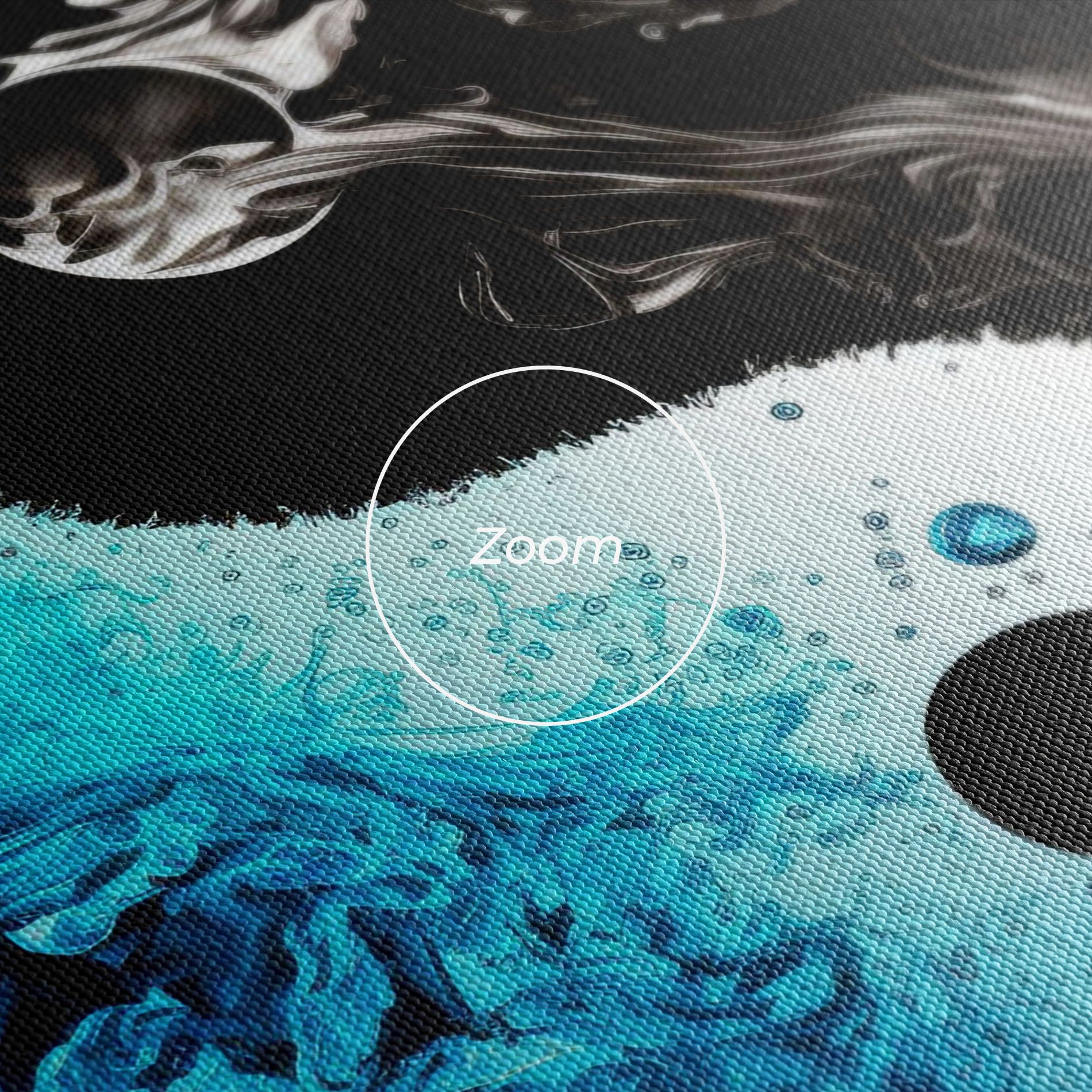 Blue Black Yinyang mockup 3