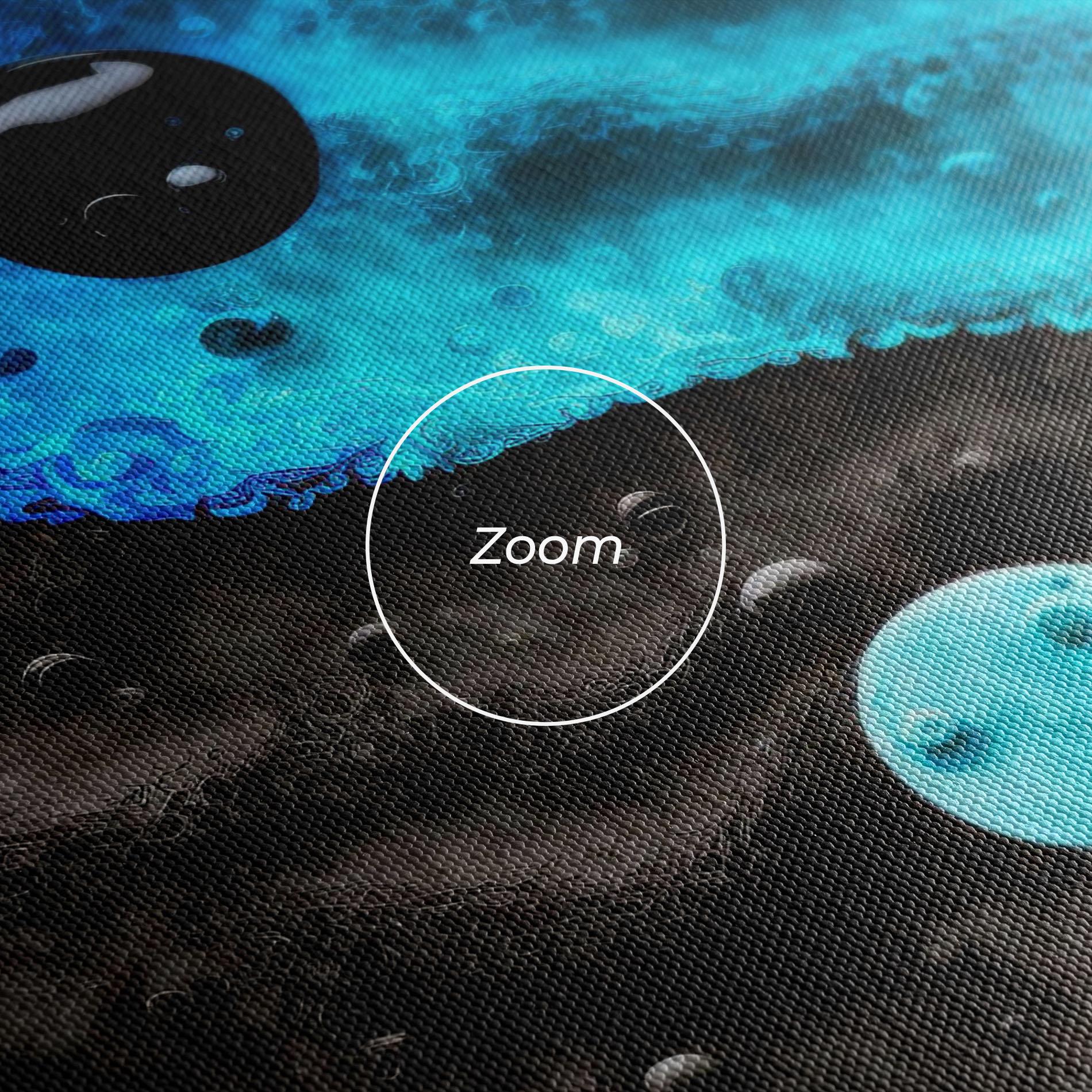 Leinwandbild Blue Water Yinyang mockup 3