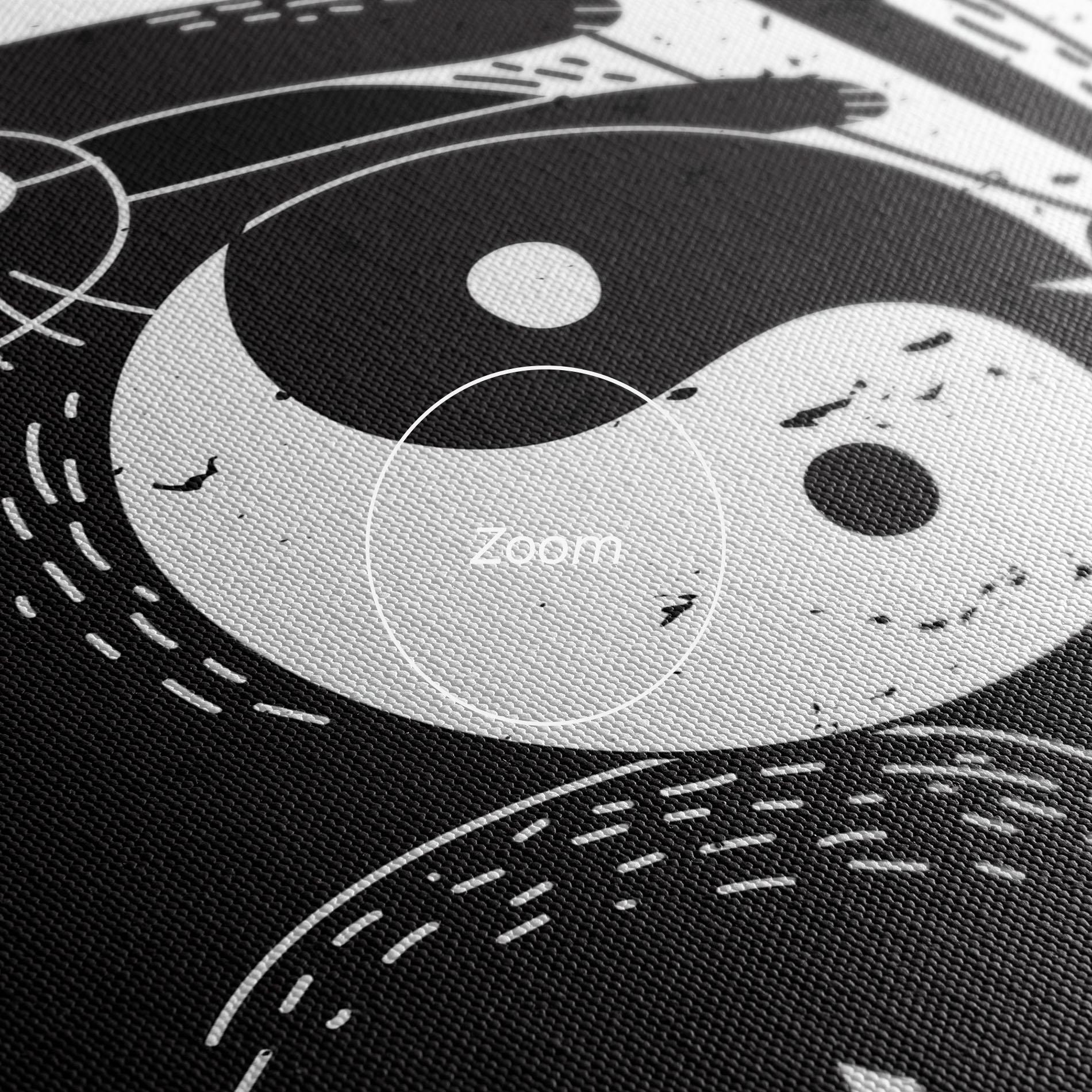 Leinwandbild Bunny Yinyang mockup 3