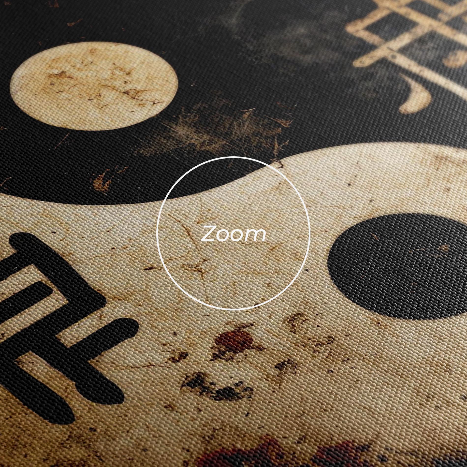 Leinwandbild Chinese Yinyang mockup 3