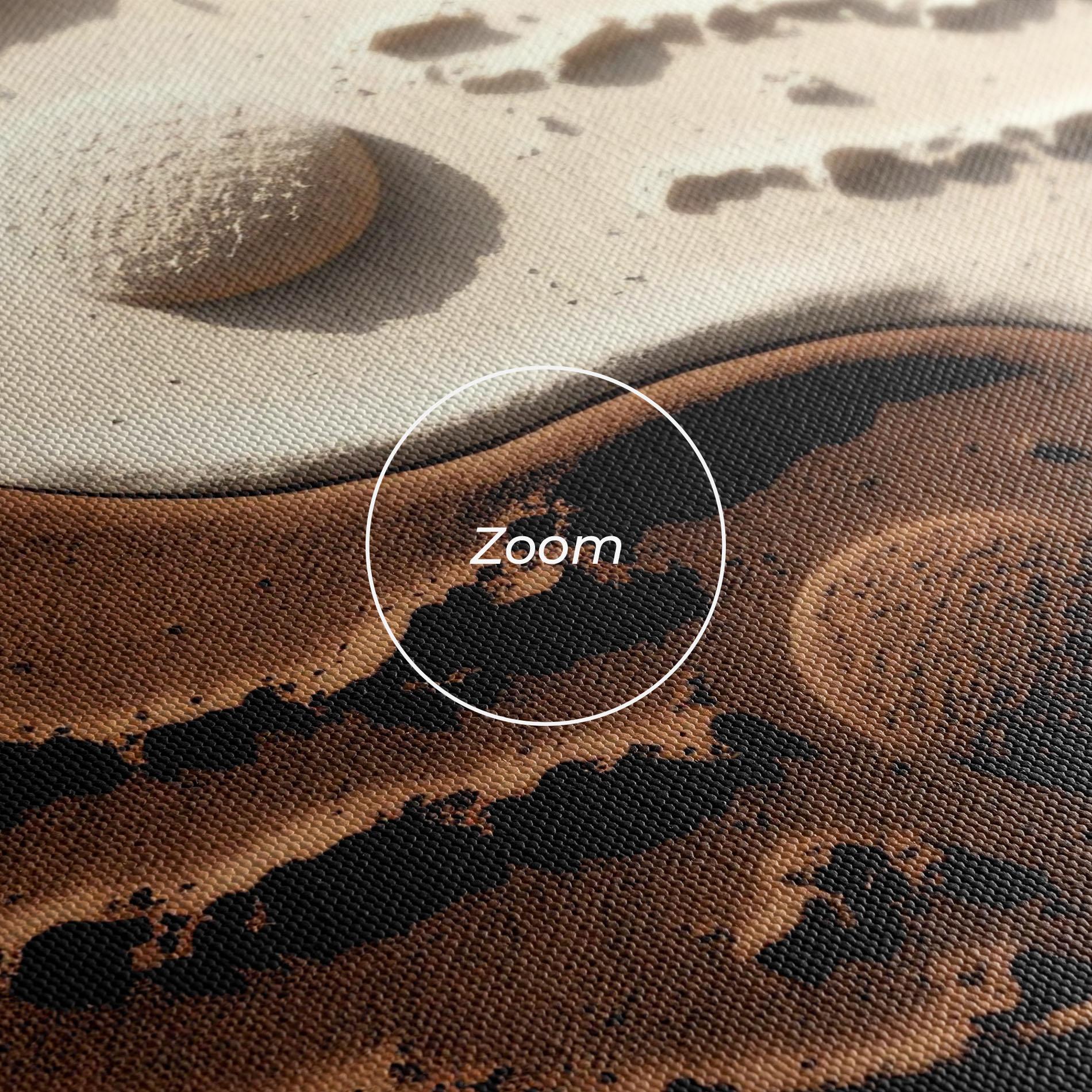 Leinwandbild Earth Yinyang mockup 3