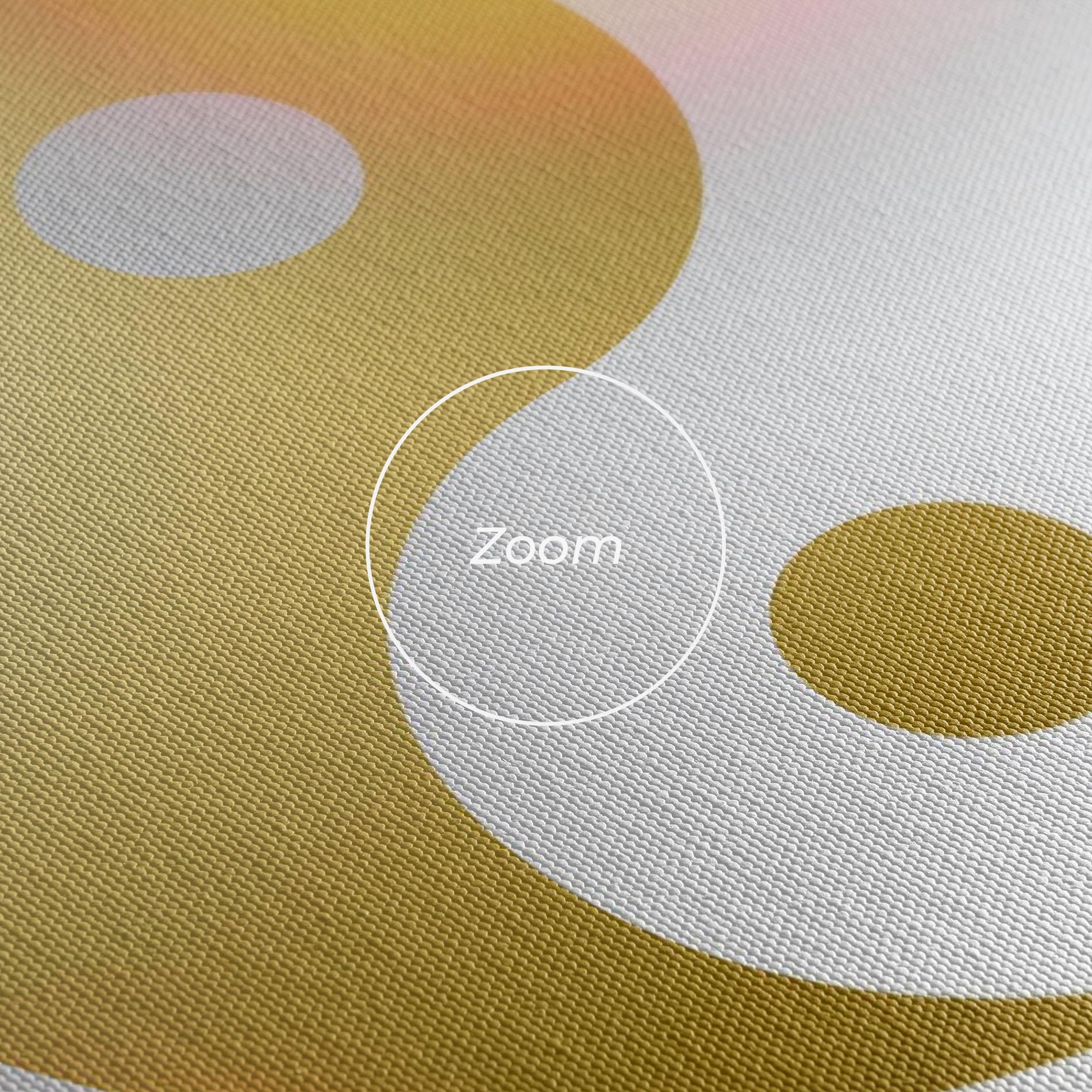 Leinwandbild Gold Light Yinyang mockup 3