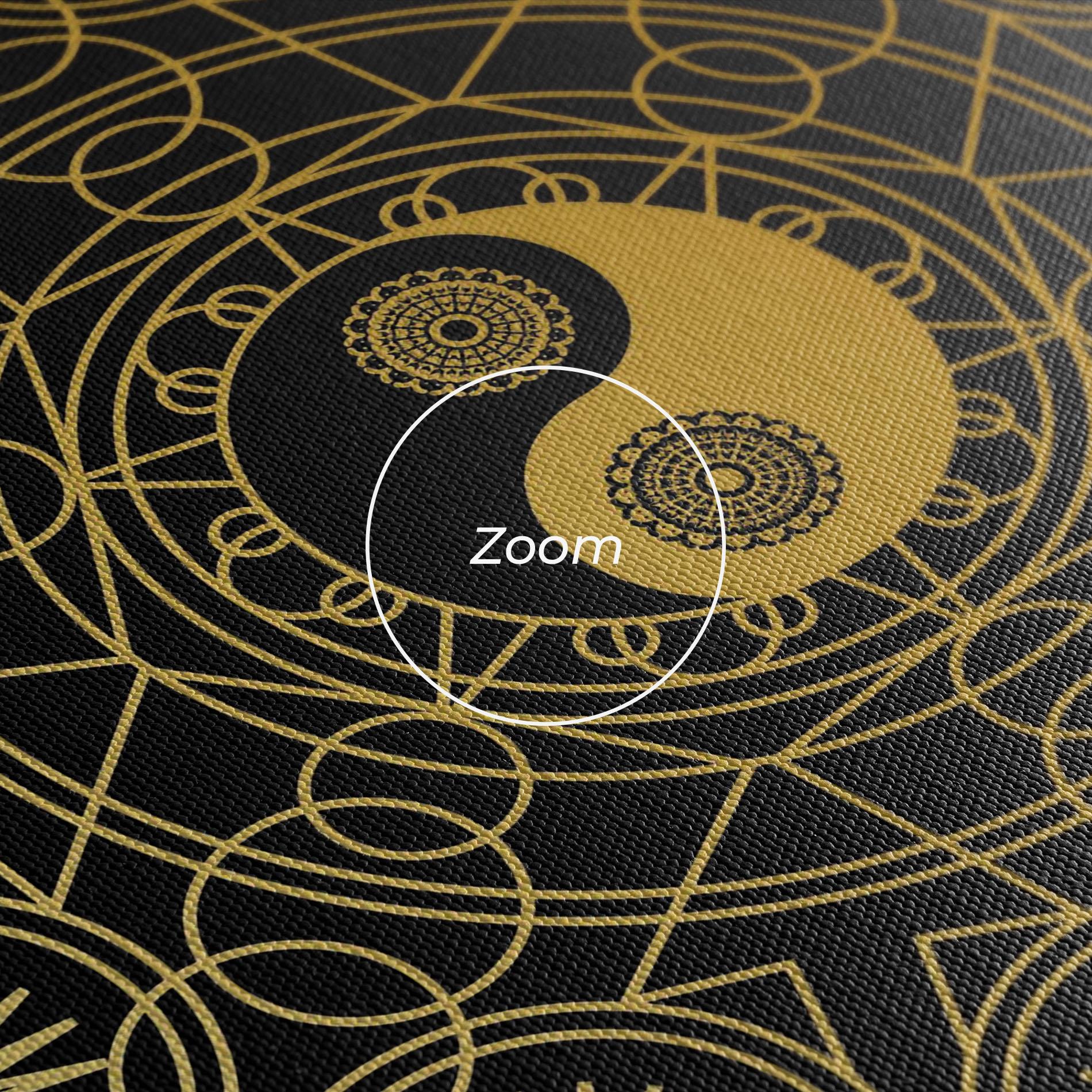 Leinwandbild Gold Meditation Mandala mockup 3
