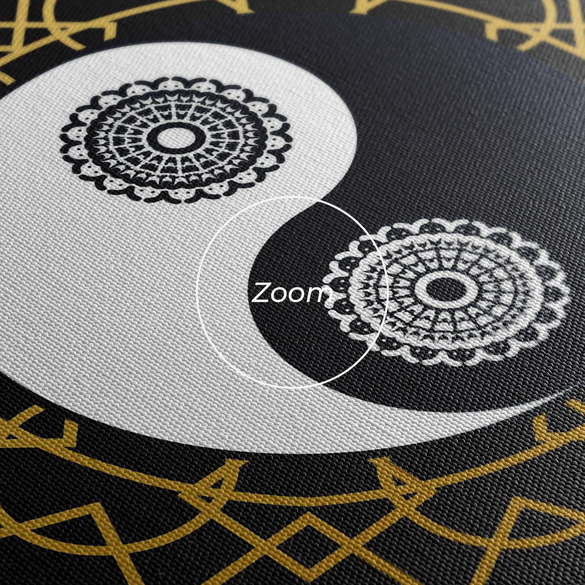 Leinwandbild Meditation Yin Yang mockup 3