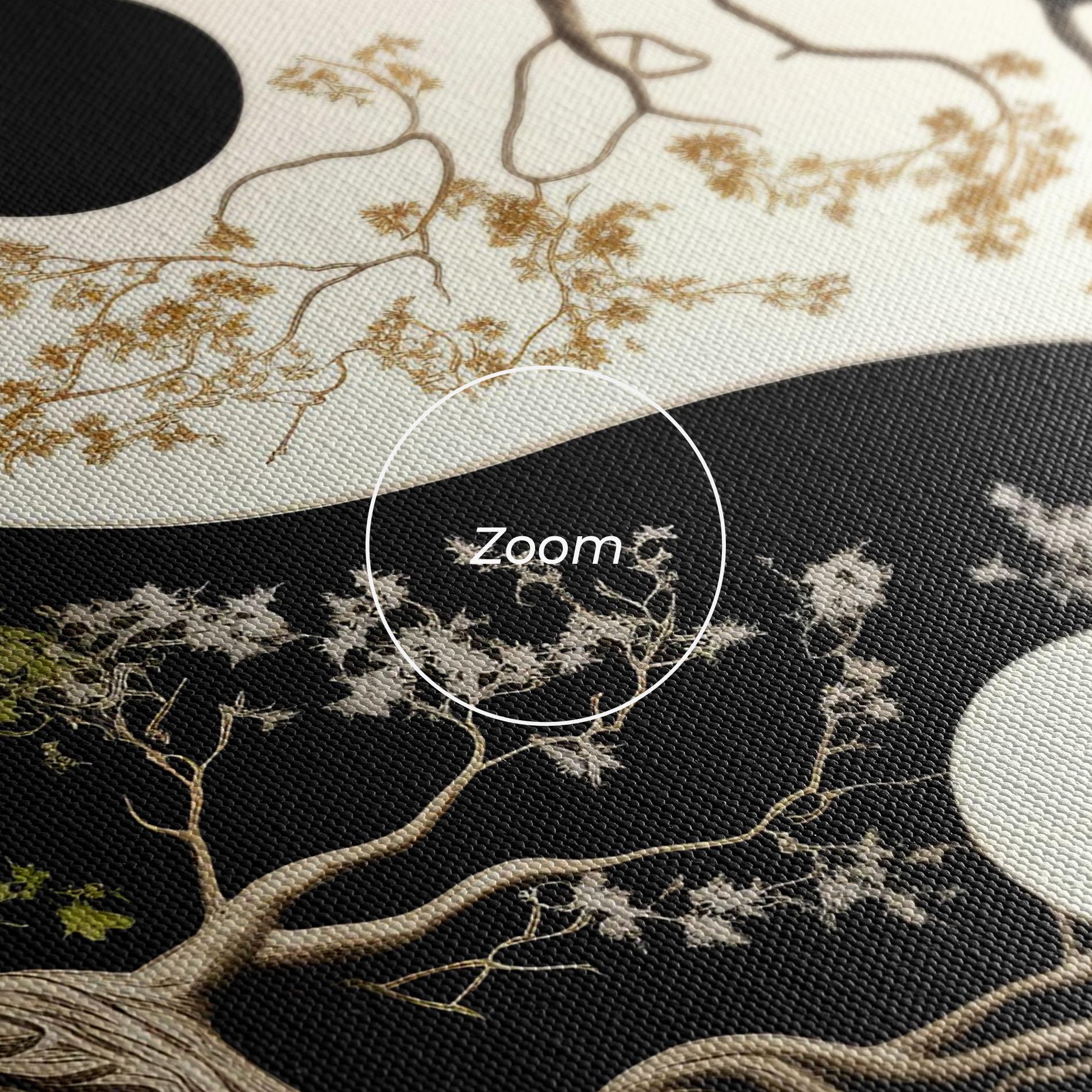 Leinwandbild Tree Yinyang mockup 3