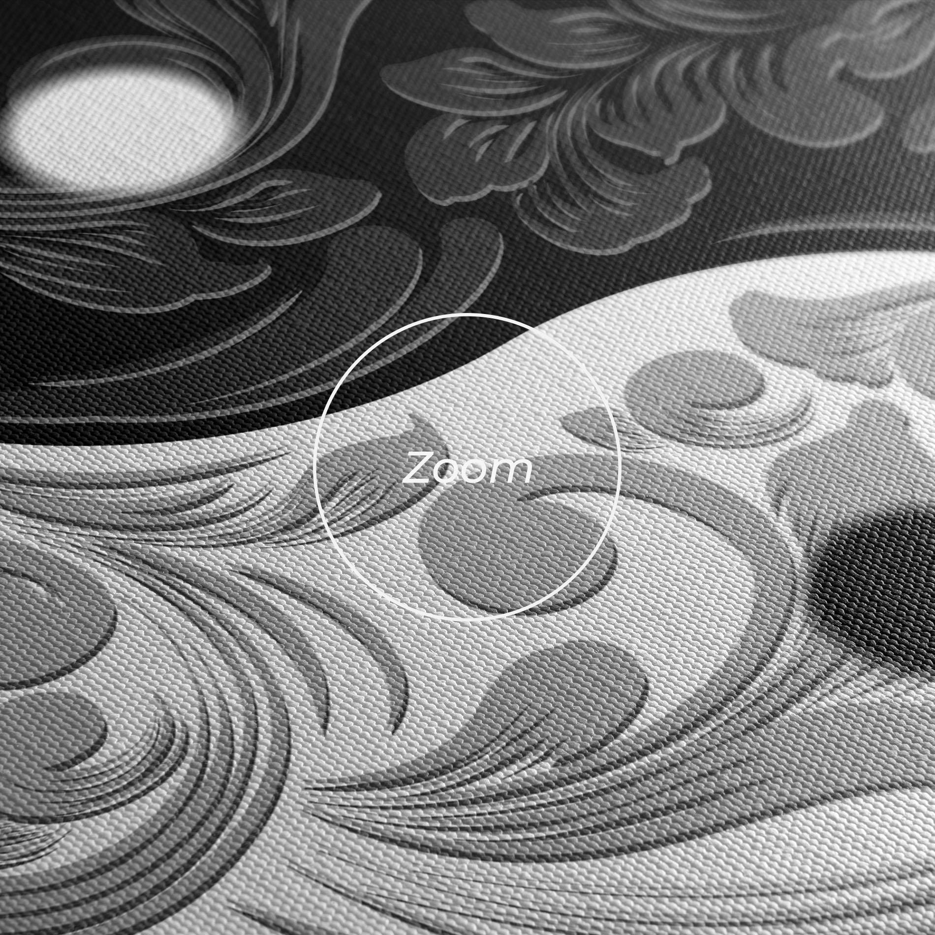 Leinwandbild Yinyang Grey mockup 3