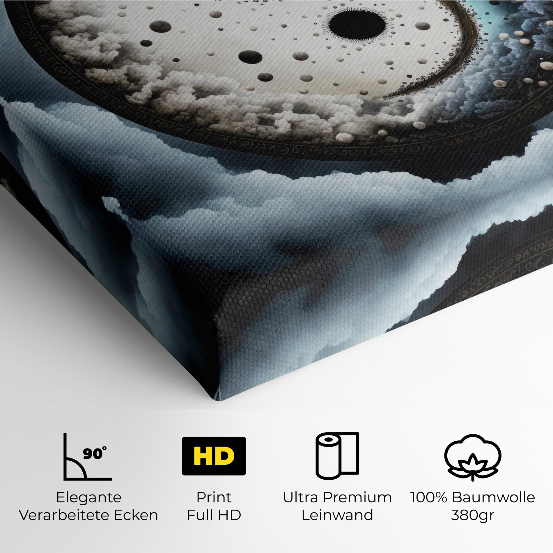 Black Blue Yinyang mockup 4