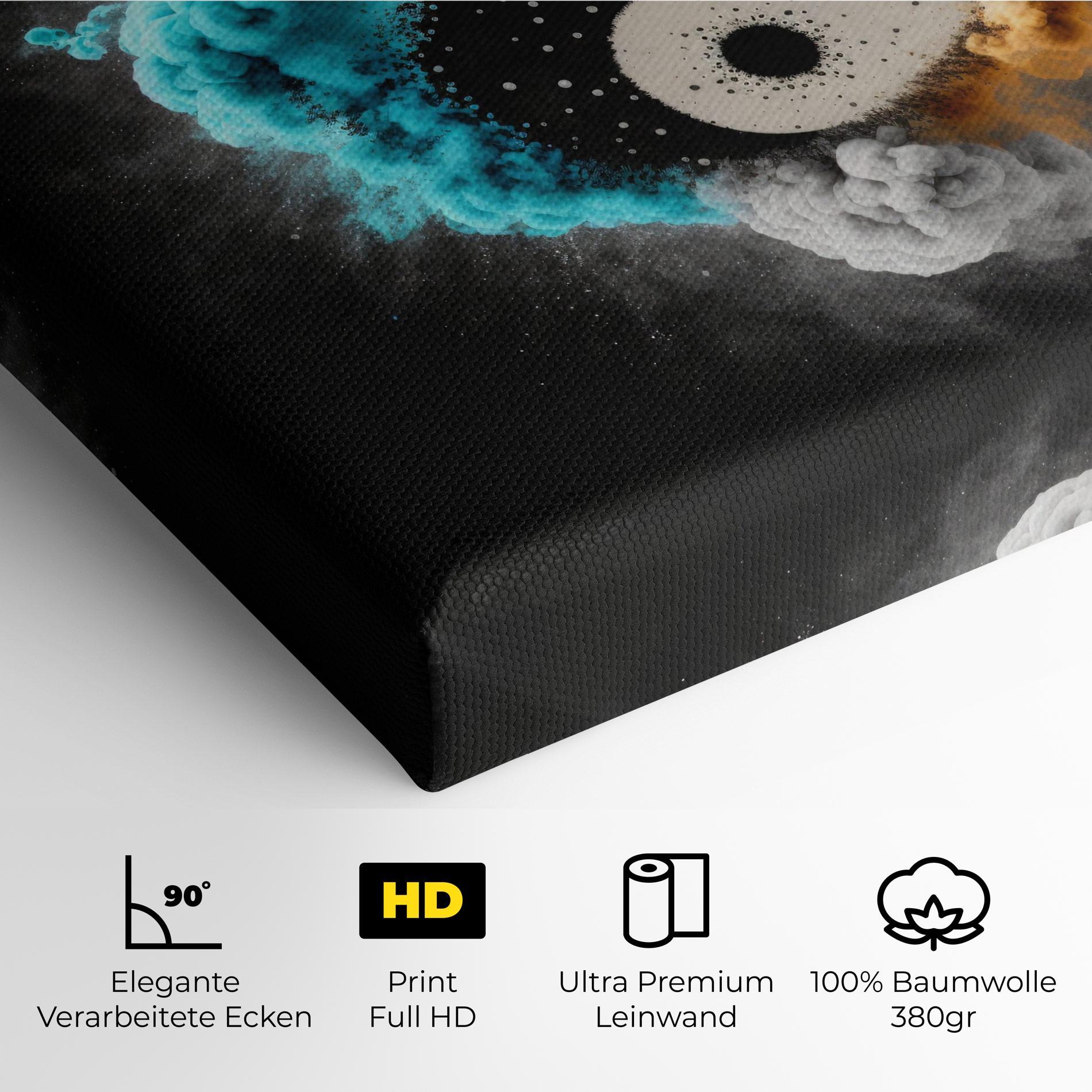 Leinwandbild Blue Smoke Yinuang mockup 4