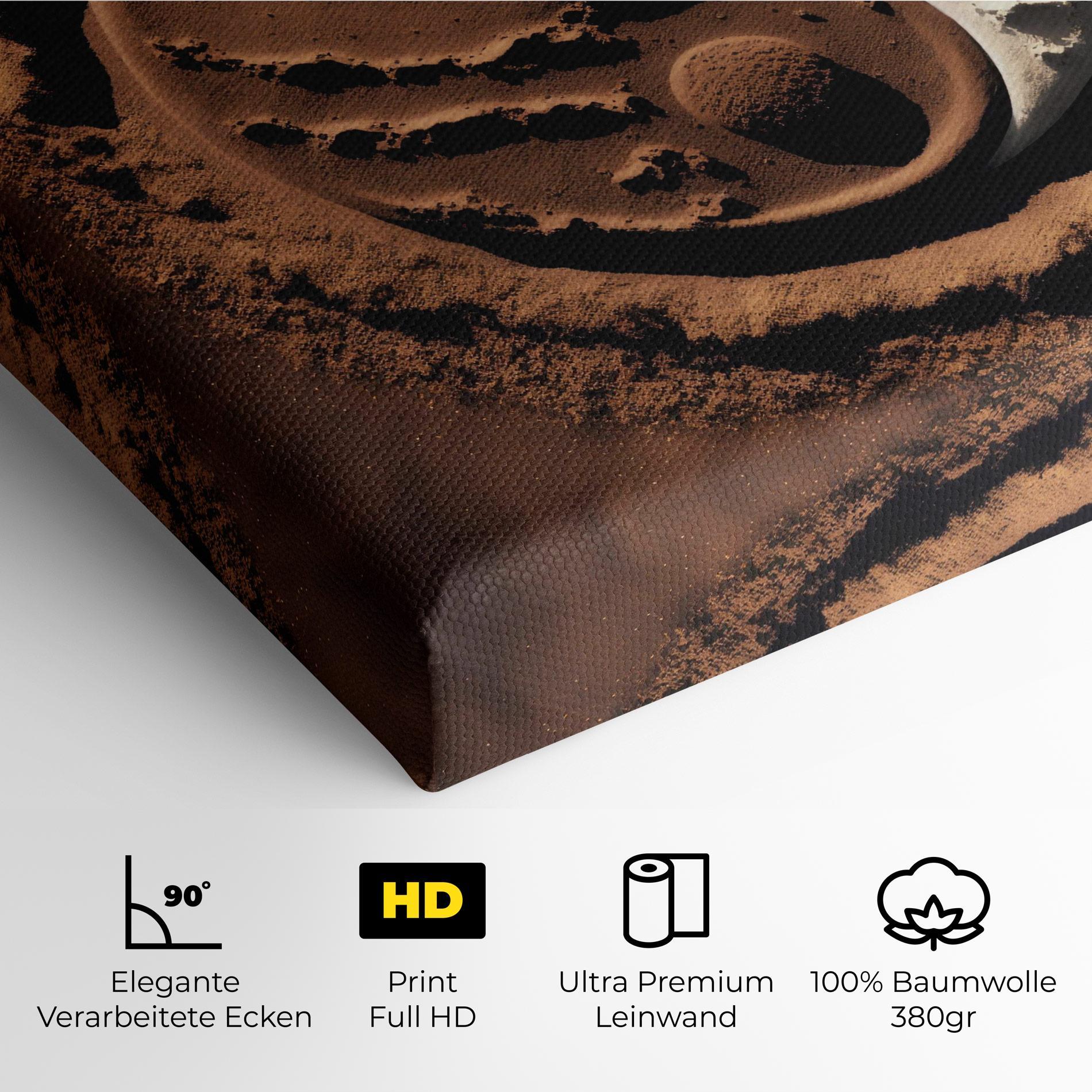 Leinwandbild Earth Yinyang mockup 4