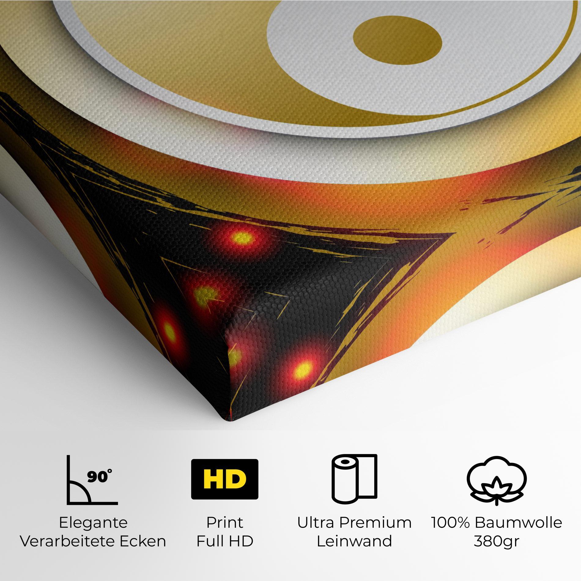 Leinwandbild Gold Light Yinyang mockup 4